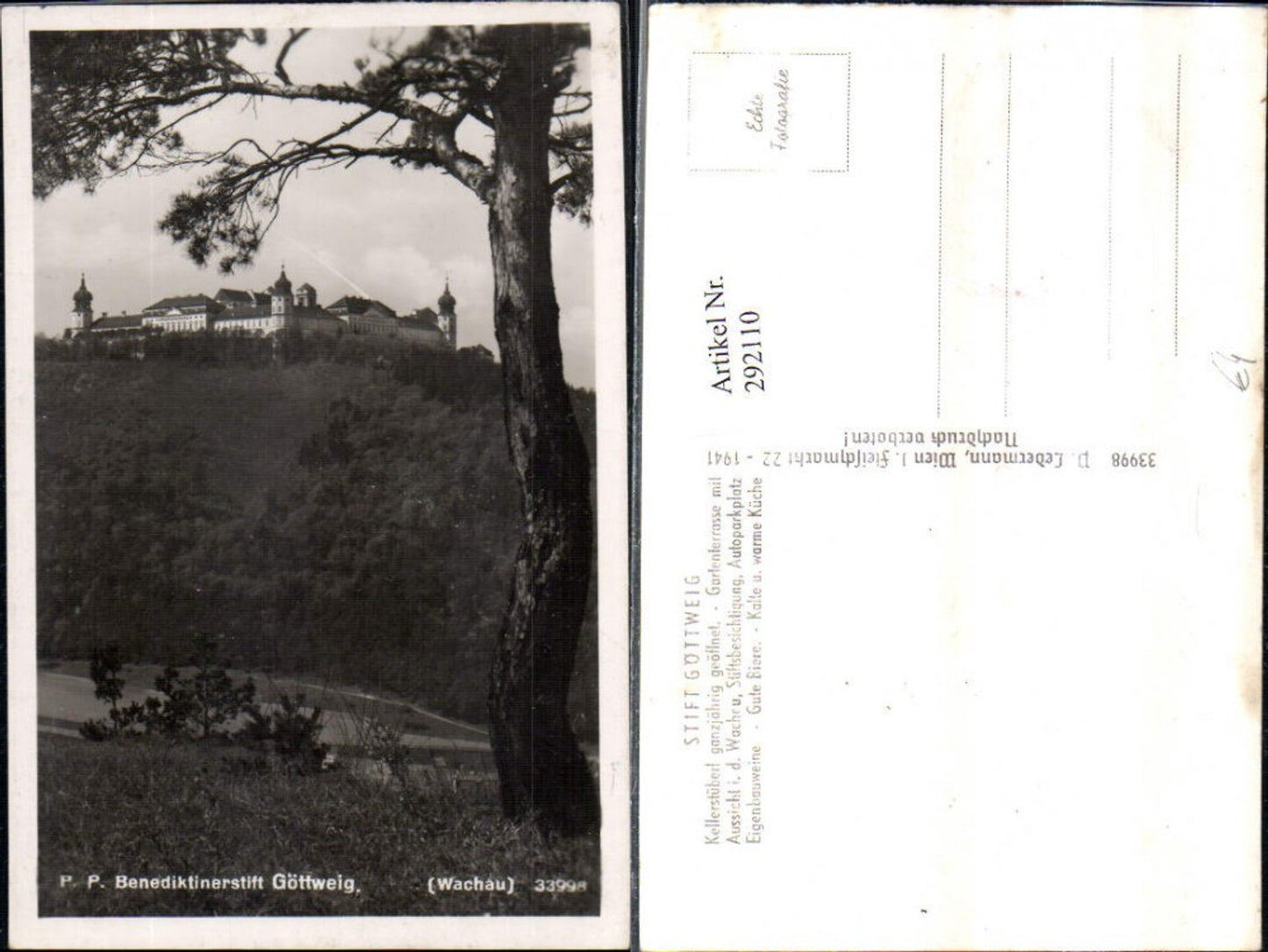 292110,Benediktinerstift Stift Göttweig in d. Wachau