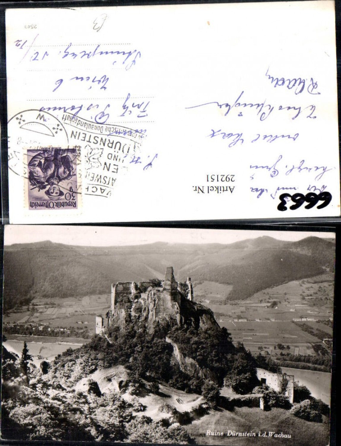 292151,Ruine Dürnstein in d. Wachau