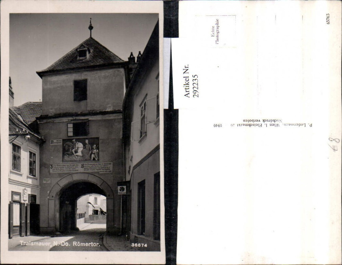 292235,Traismauer Römertor Tor Straßenansicht