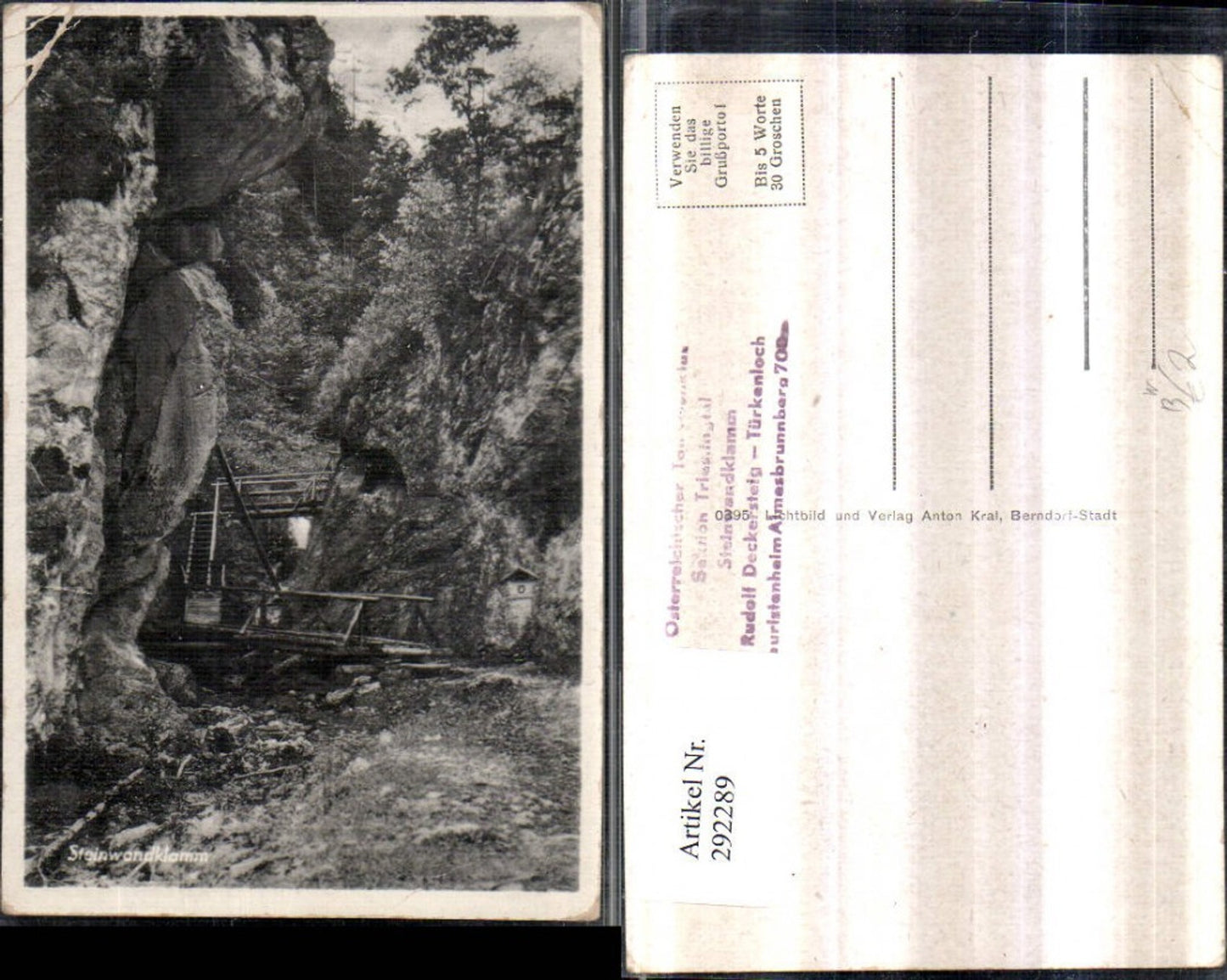 292289,Steinwandklamm Klamm Partie b. Weissenbach an d. Triesting