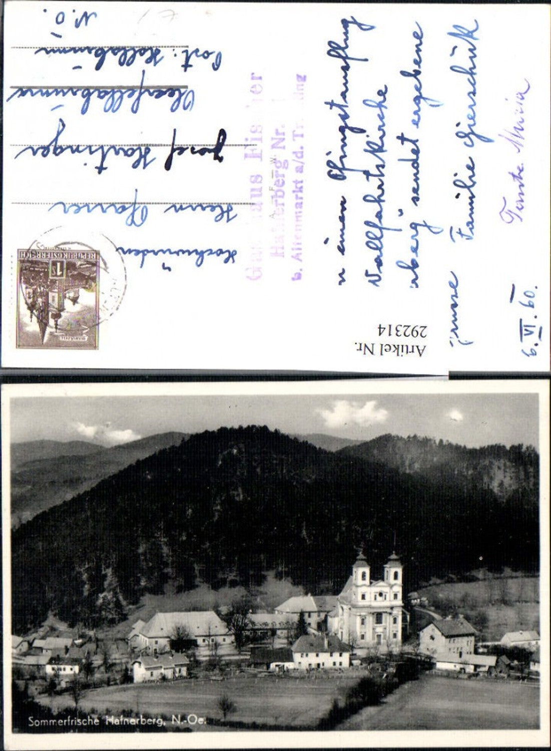 292314,Hafnerberg Totale Kirche b. Altenmarkt an d. Triesting