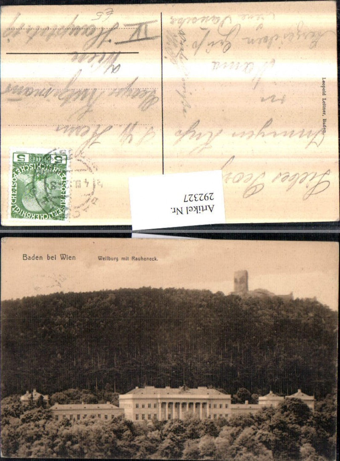 292327,Baden b. Wien Weilburg m. Rauheneck