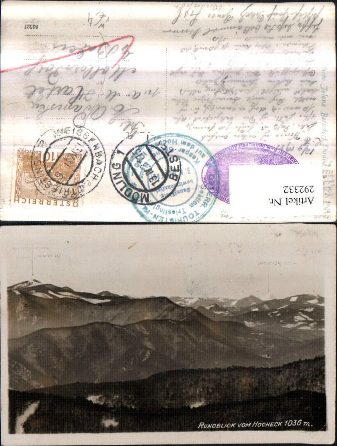 292332,Rundblick vom Hocheck Bergkulisse b. Furth an d. Triesting pub Foto Jelenz Berndorf