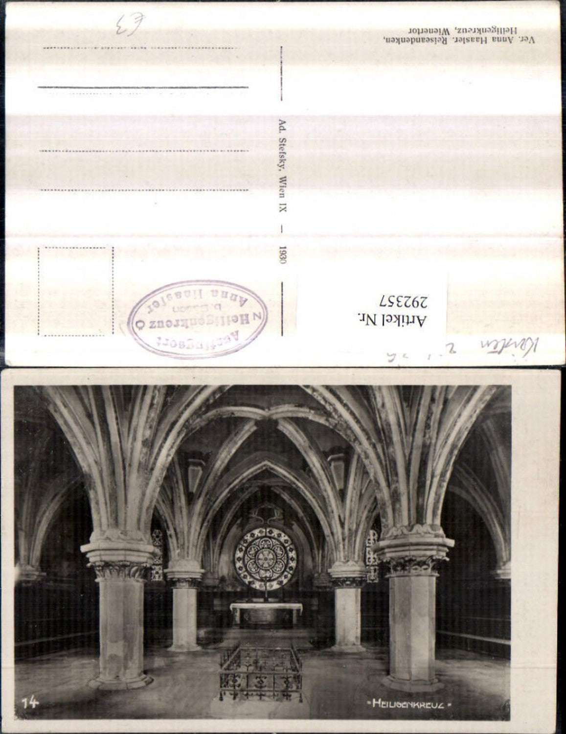 292357,Heiligenkreuz Stift Saal Innenansicht