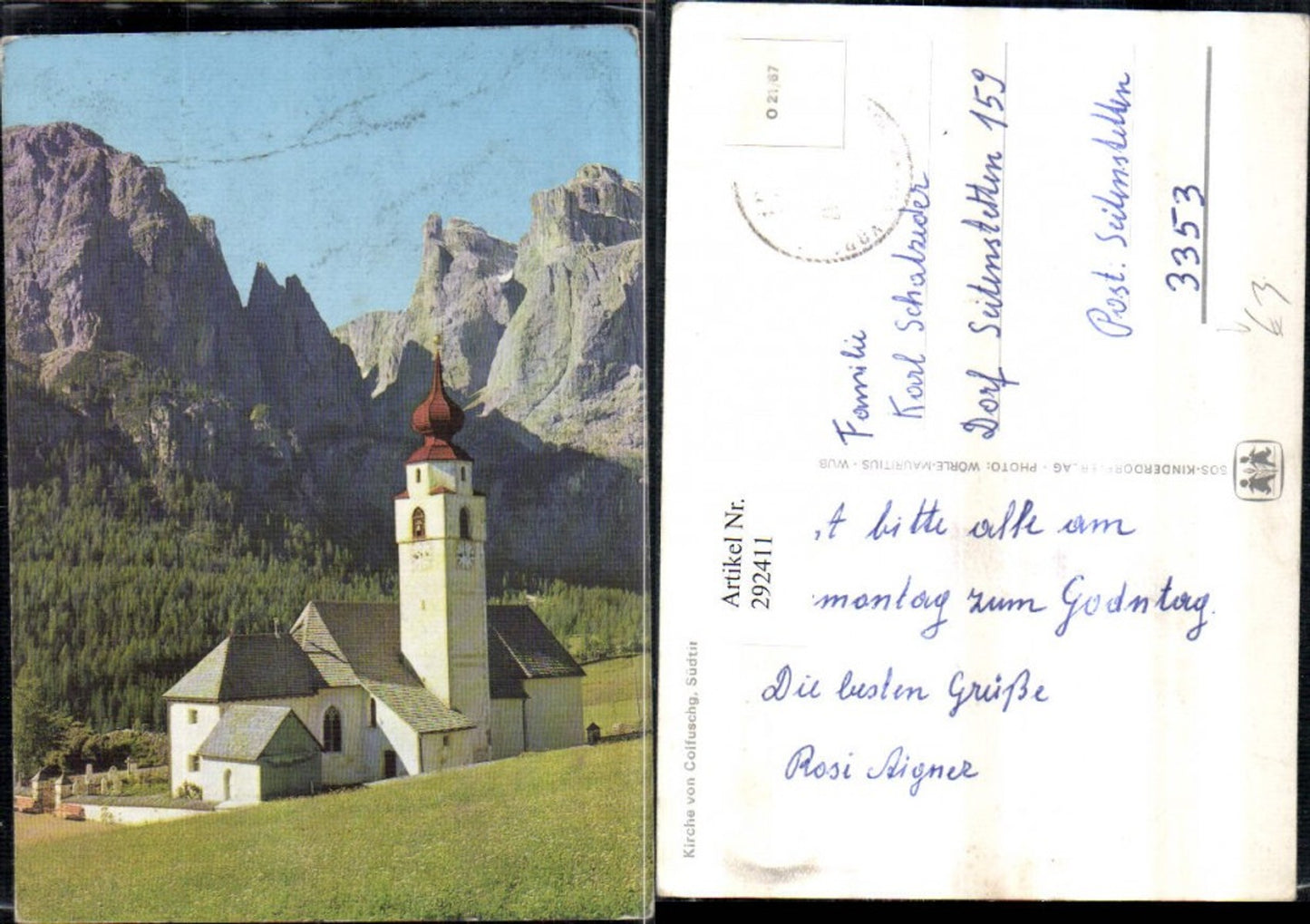 Alte Ansichtskarte – Old Postcard
