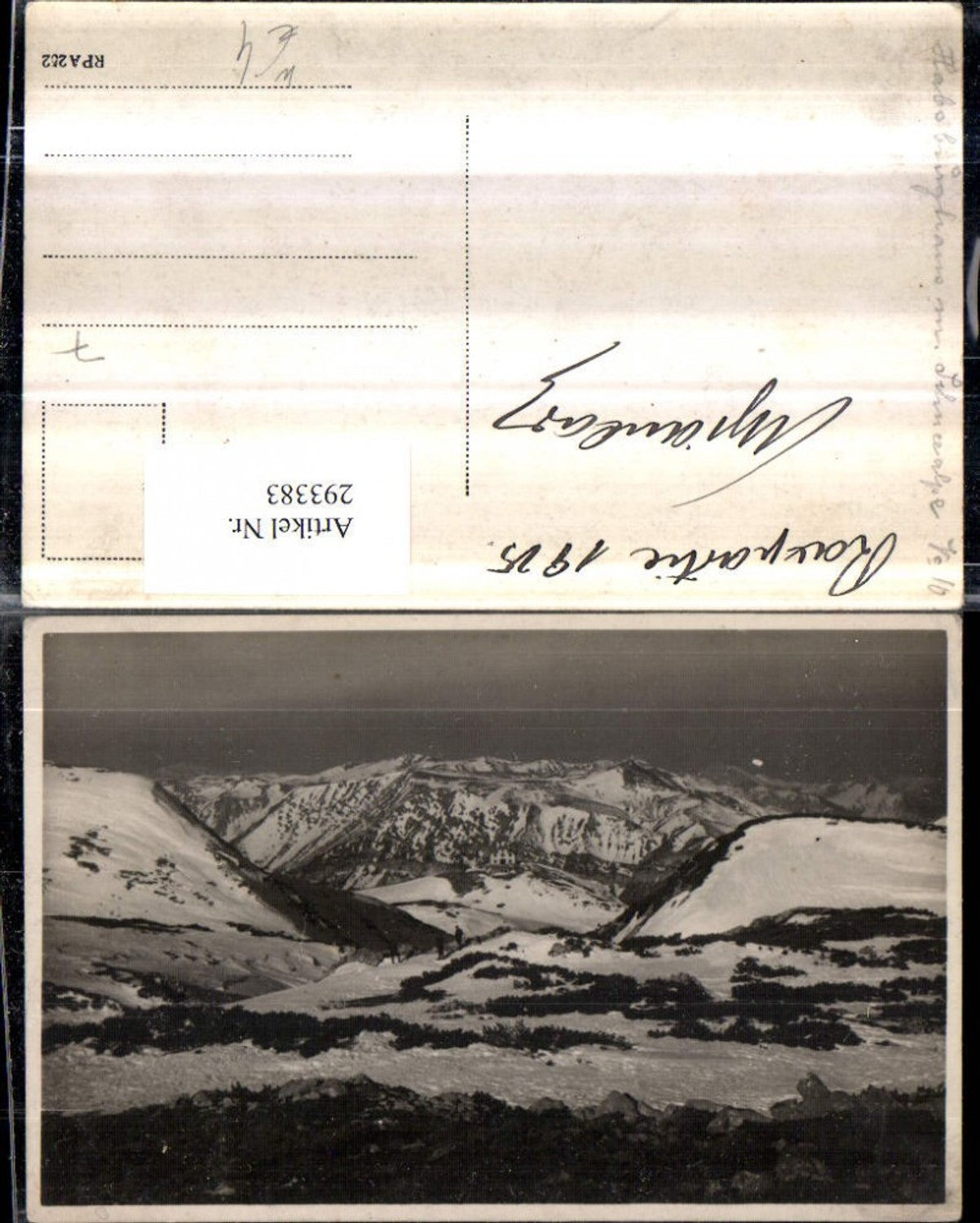 293383,Rax Habsburghaus Berghütte m. Schneealpe Bergkulisse b. Naßwald Schwarzau