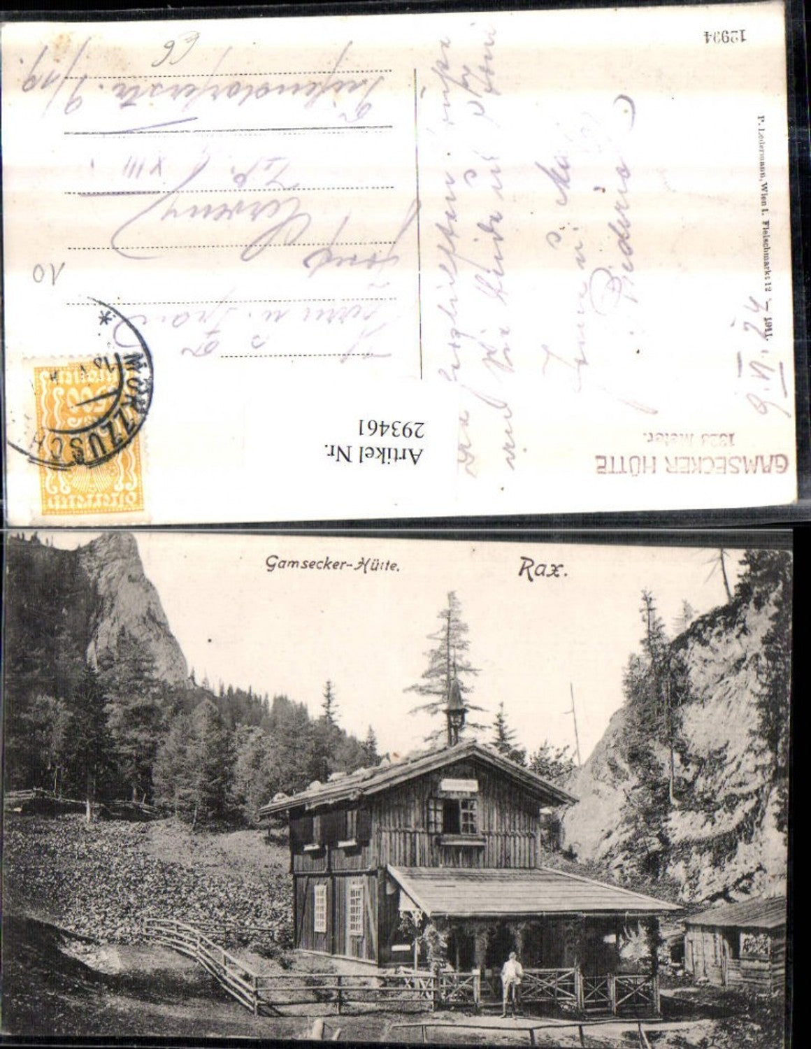 293461,Rax Gamsecker-Hütte b. Schwarzau im Gebirge
