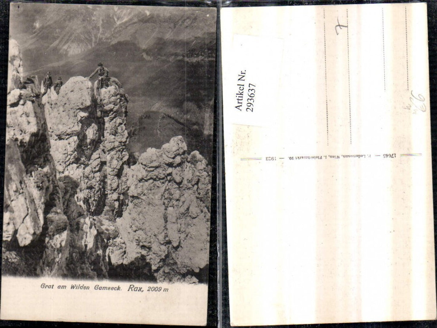 293637,Rax Am wilden Gamseck Partie b. Naßwald Schwarzau Bergsteiger