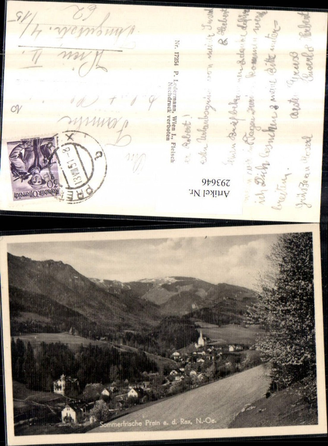 293646,Prein an d. Rax Totale Bergkulisse