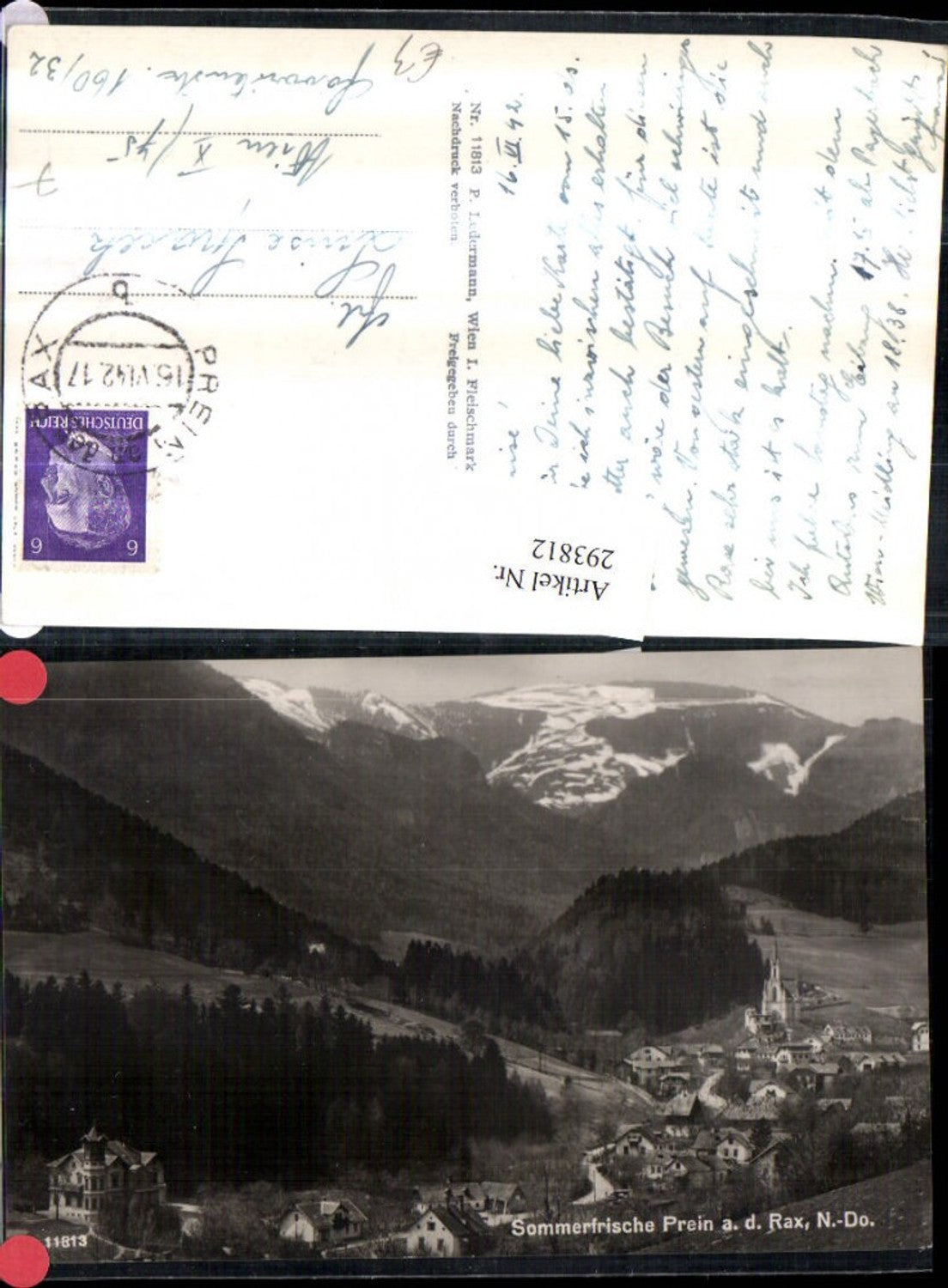 293812,Prein an d. Rax Totale Bergkulisse