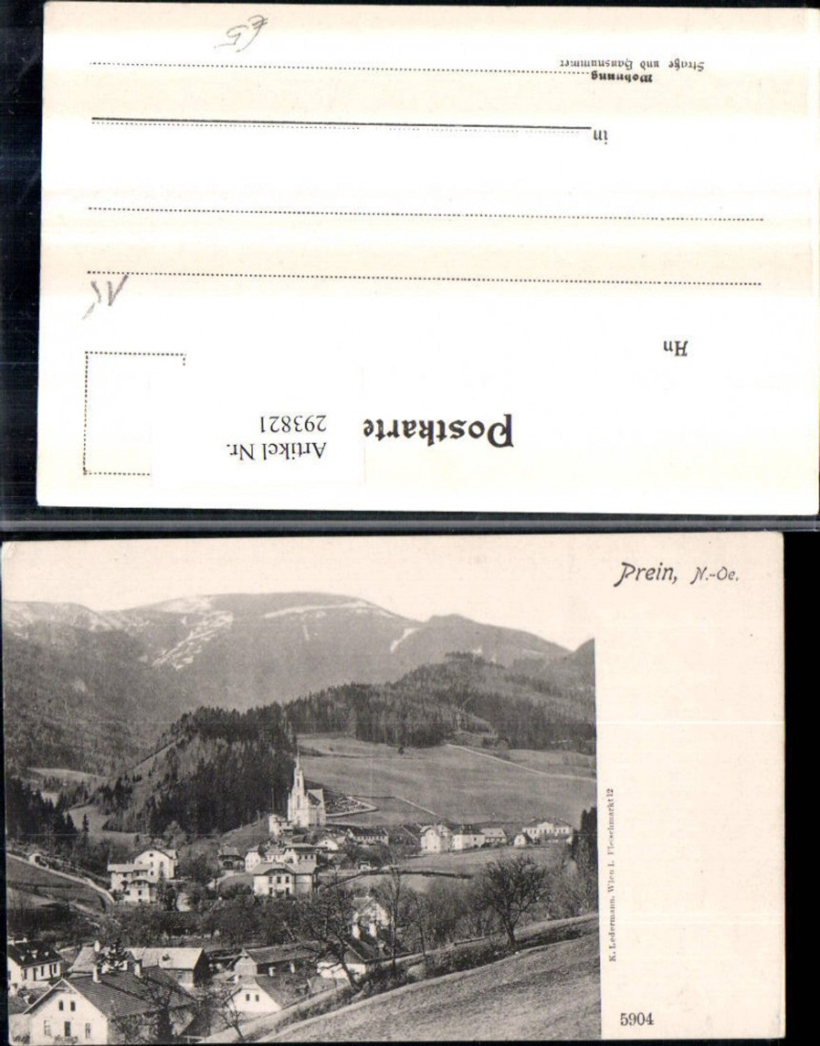 293821,Prein an d. Rax Totale Bergkulisse