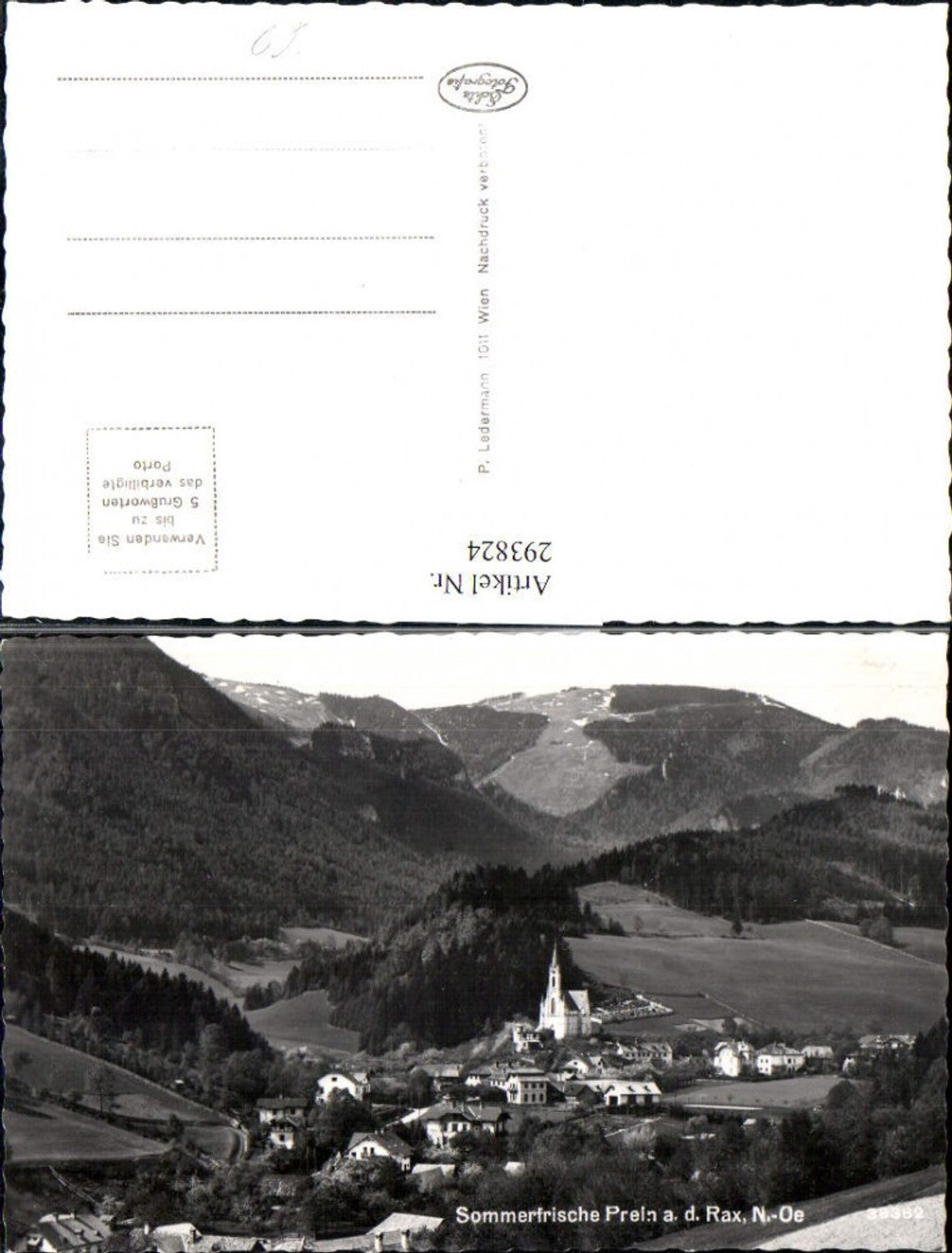 293824,Prein an d. Rax Totale Bergkulisse