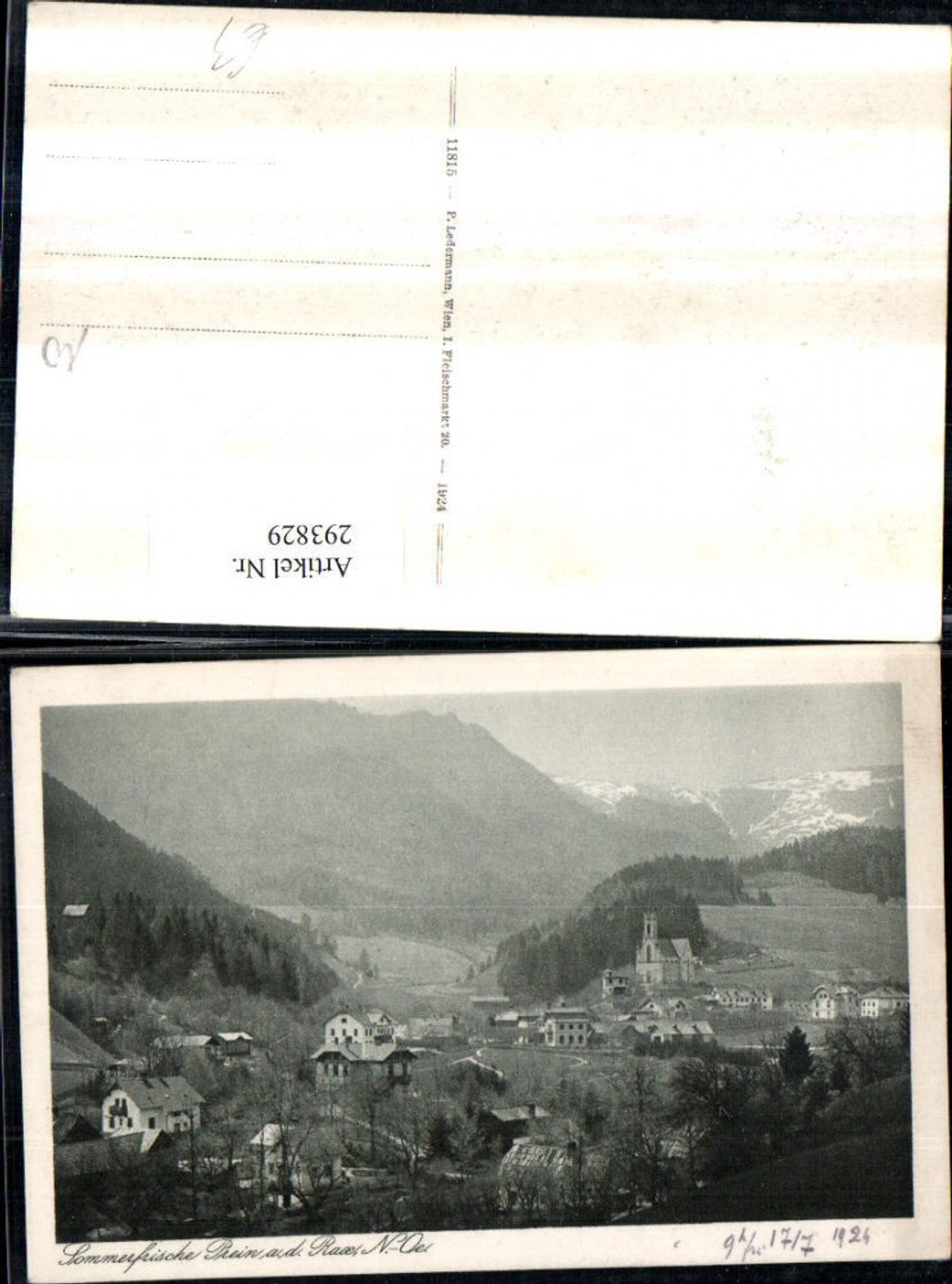 293829,Prein an d. Rax Totale Bergkulisse