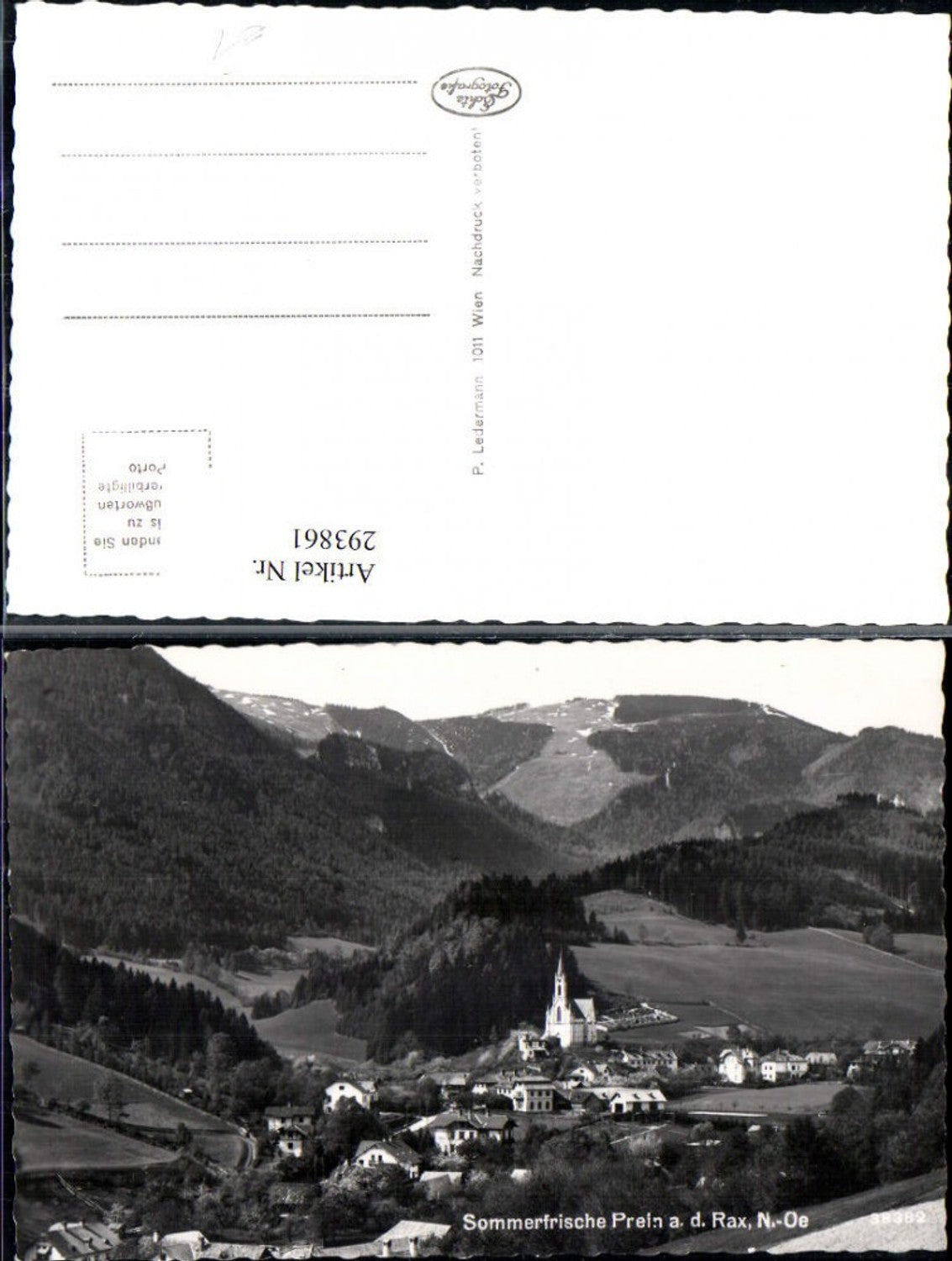 293861,Prein an d. Rax Totale Bergkulisse