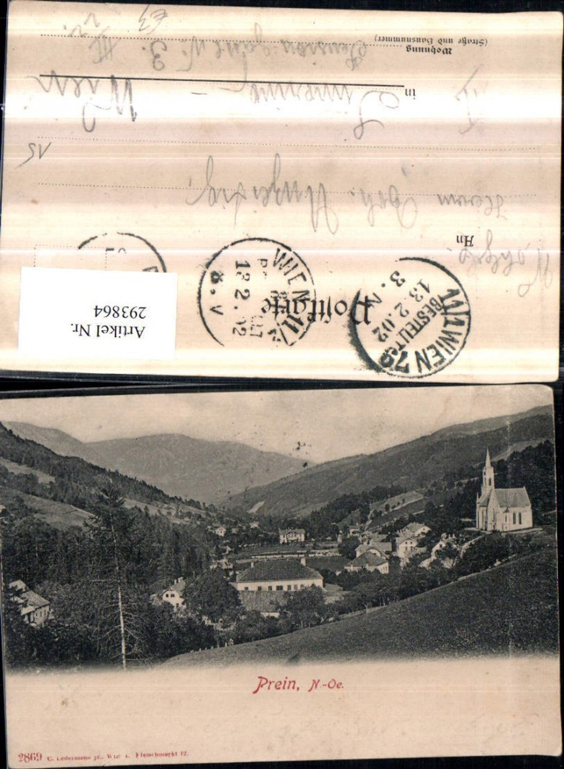 293864,Prein an d. Rax Totale Bergkulisse