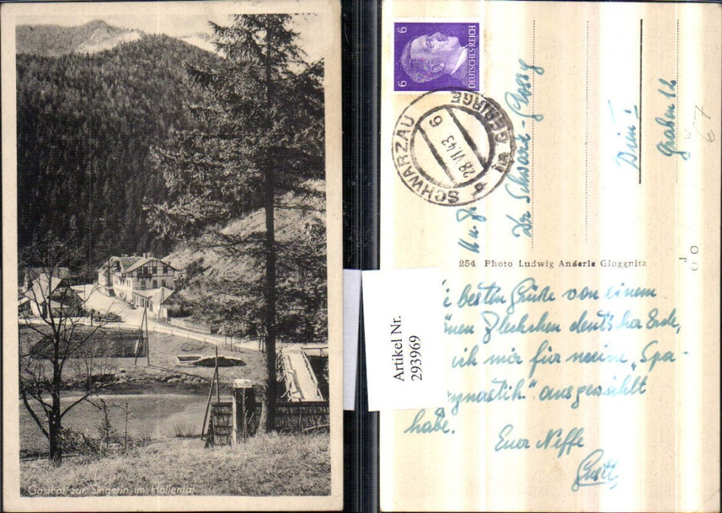 293969,Naßwald Schwarzau Gasthof zur Singerin im Höllental