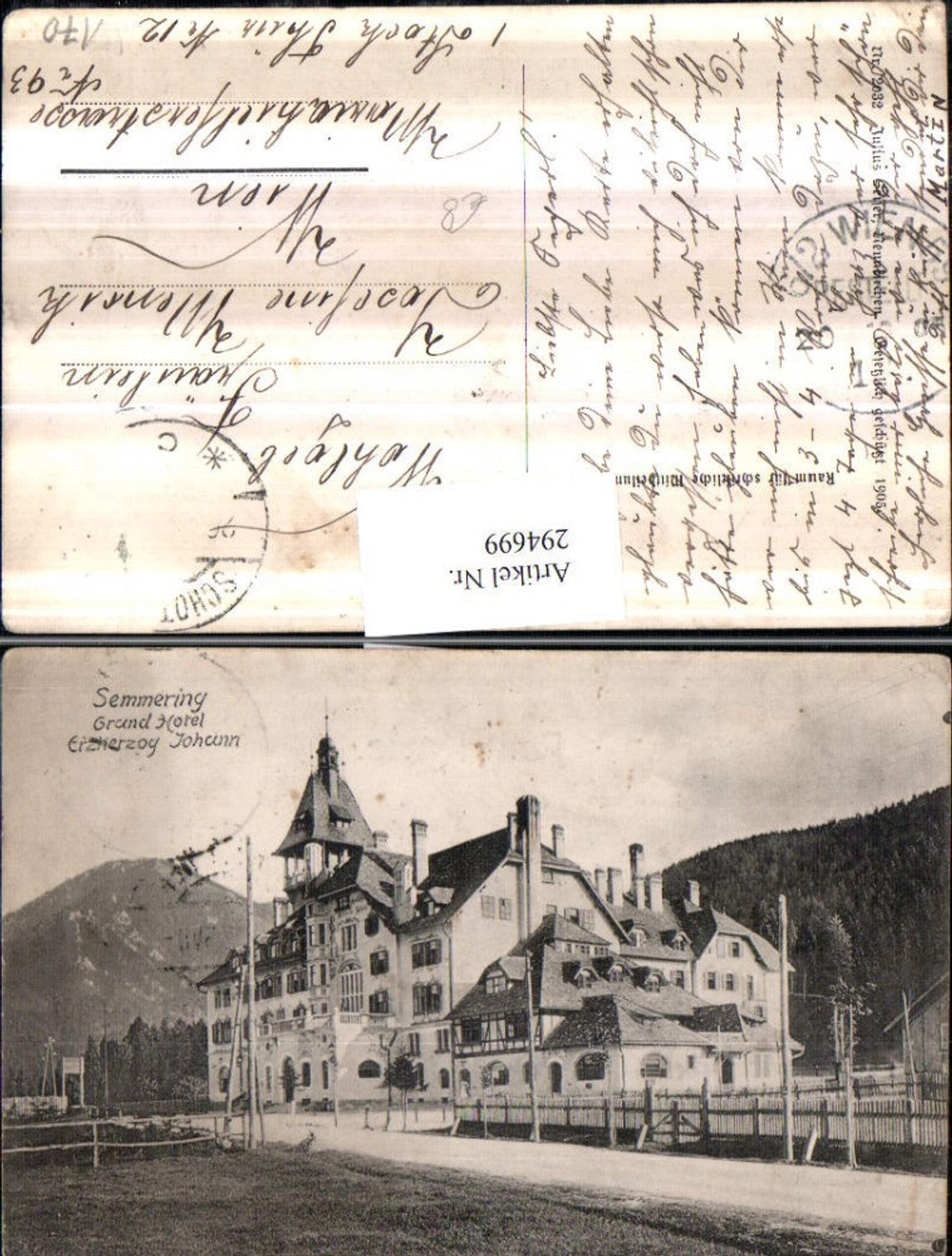 294699,Semmering Grand Hotel Erzherzog Johann