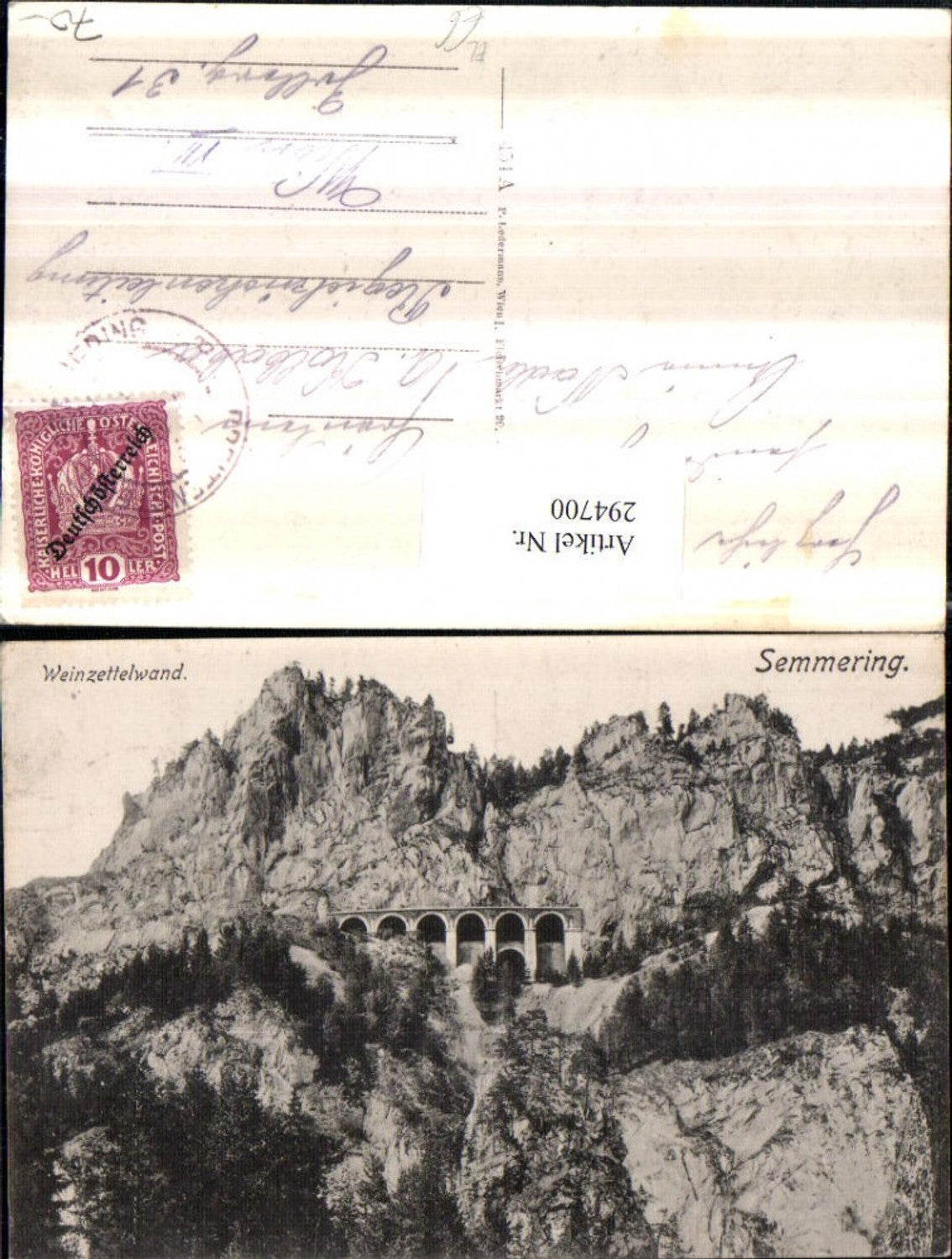 294700,Semmering Semmeringbahn Weinzettelwand Viadukt