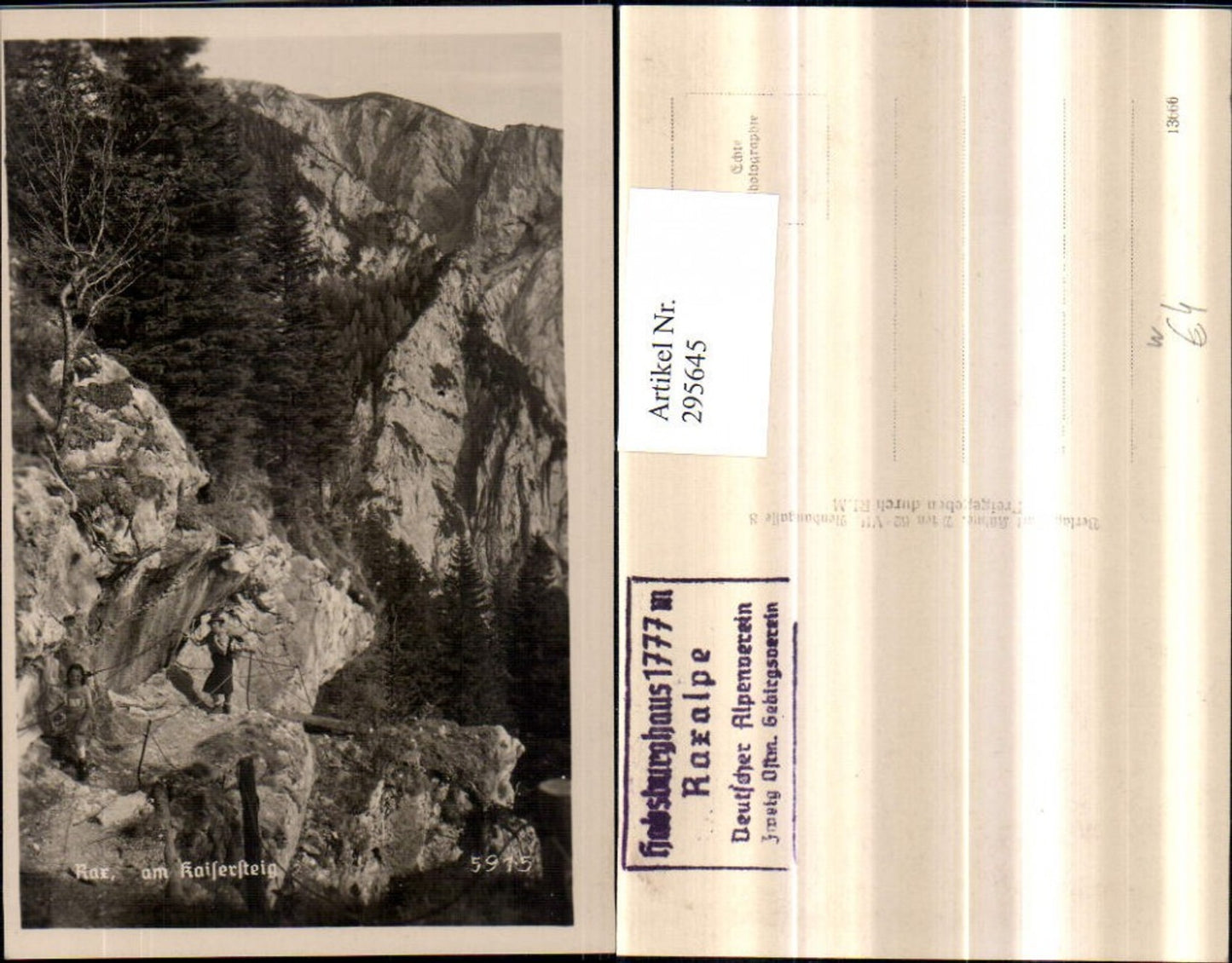 295645,Rax Am Kaisersteig Bergkulisse b. Reichenau