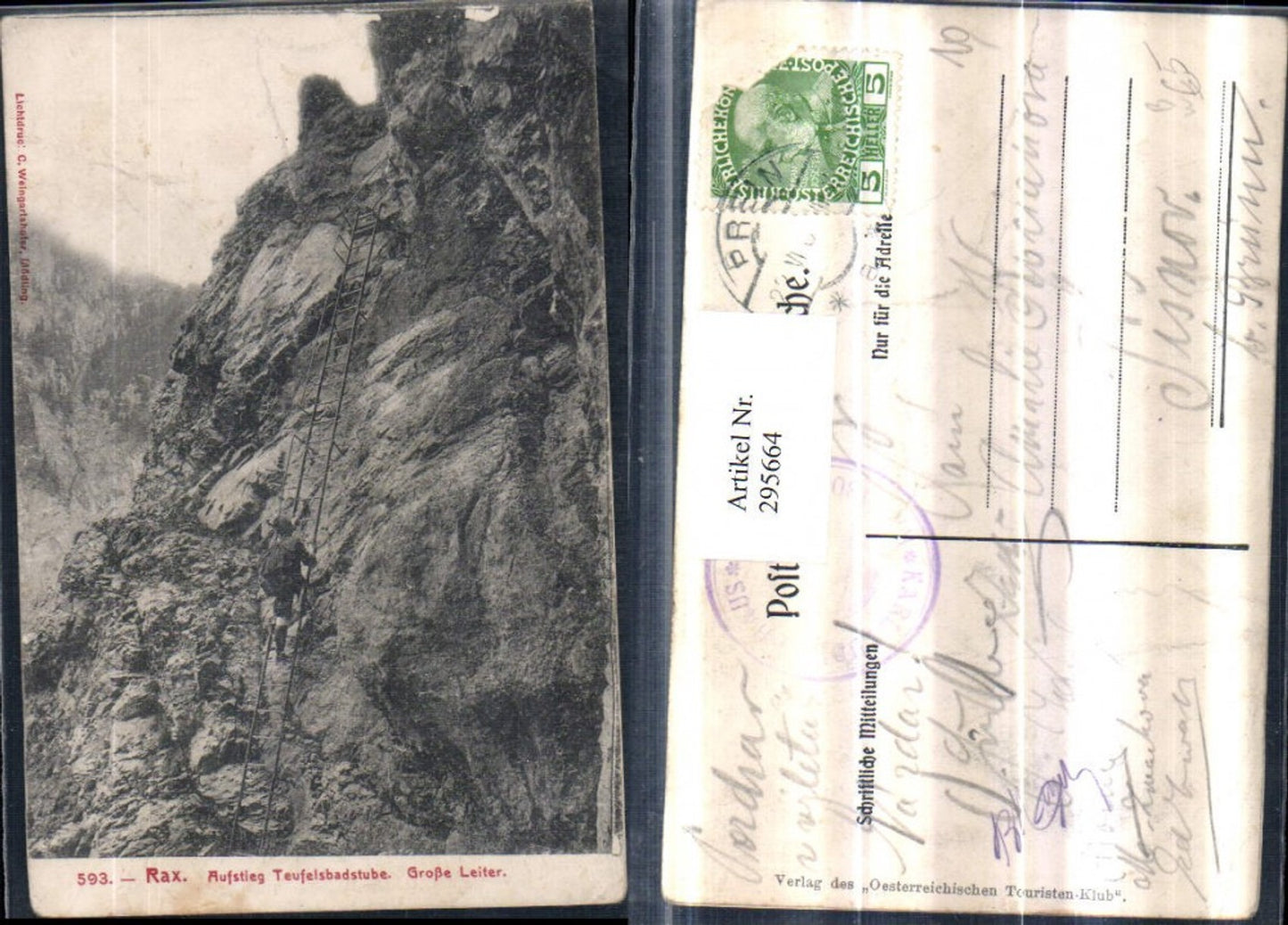 295664,Rax Aufstieg Teufelsbadstube Große Leiter b. Reichenau