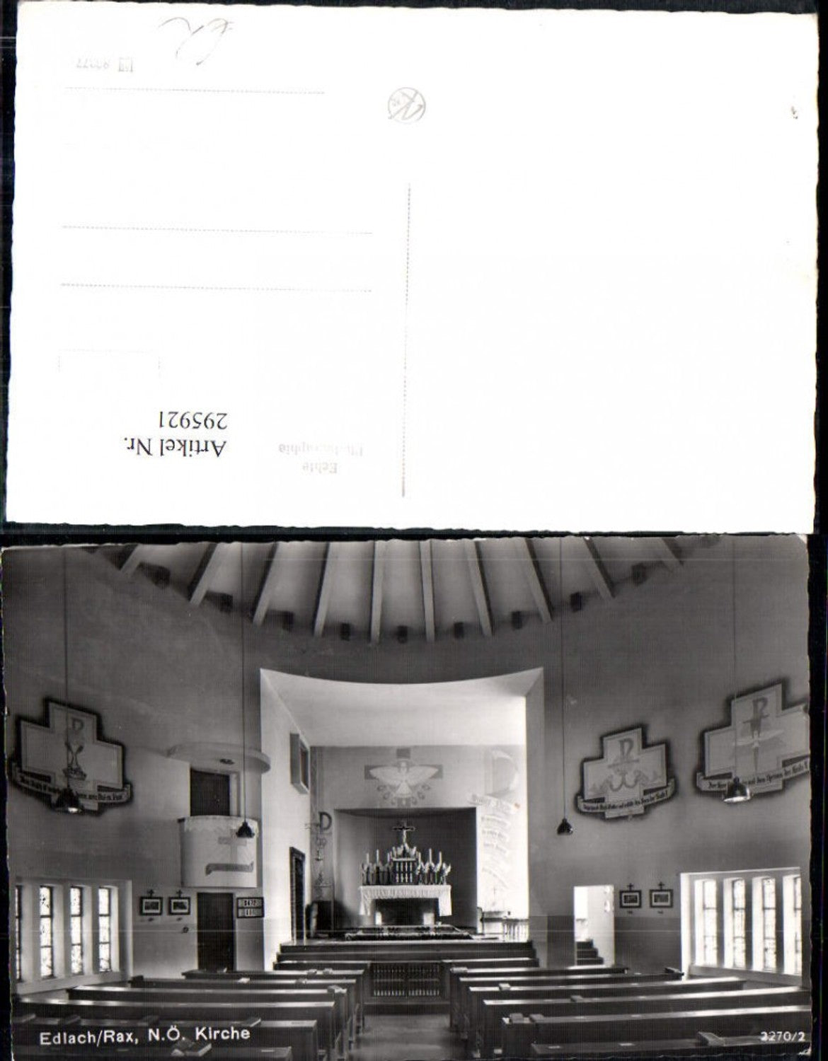 295921,Edlach an d. Rax Kirche Innenansicht