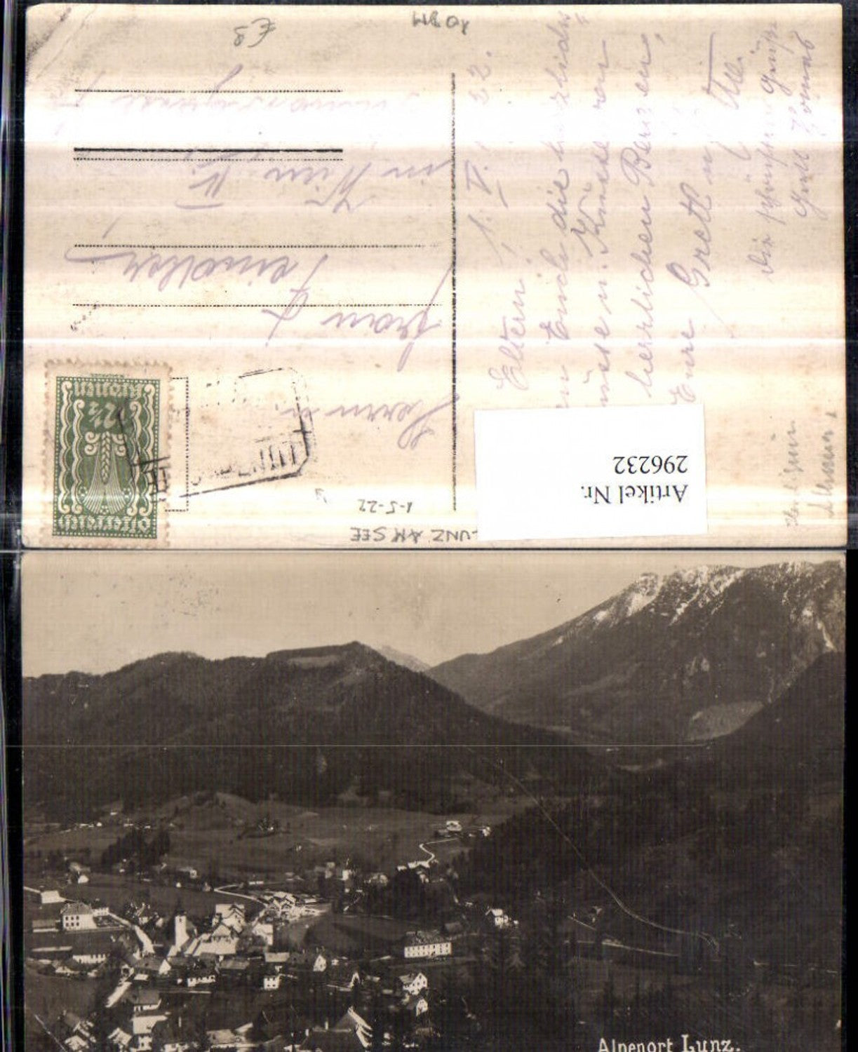 296232,Lunz am See Totale Bergkulisse