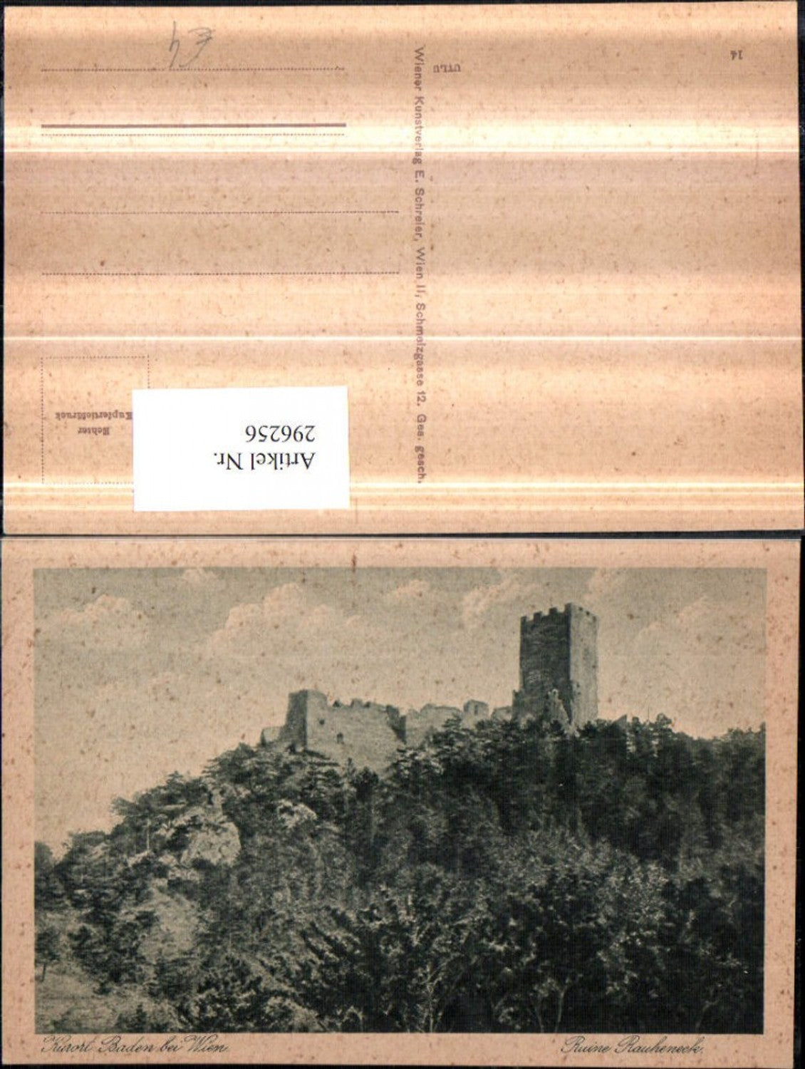 296256,Baden b. Wien Ruine Rauheneck