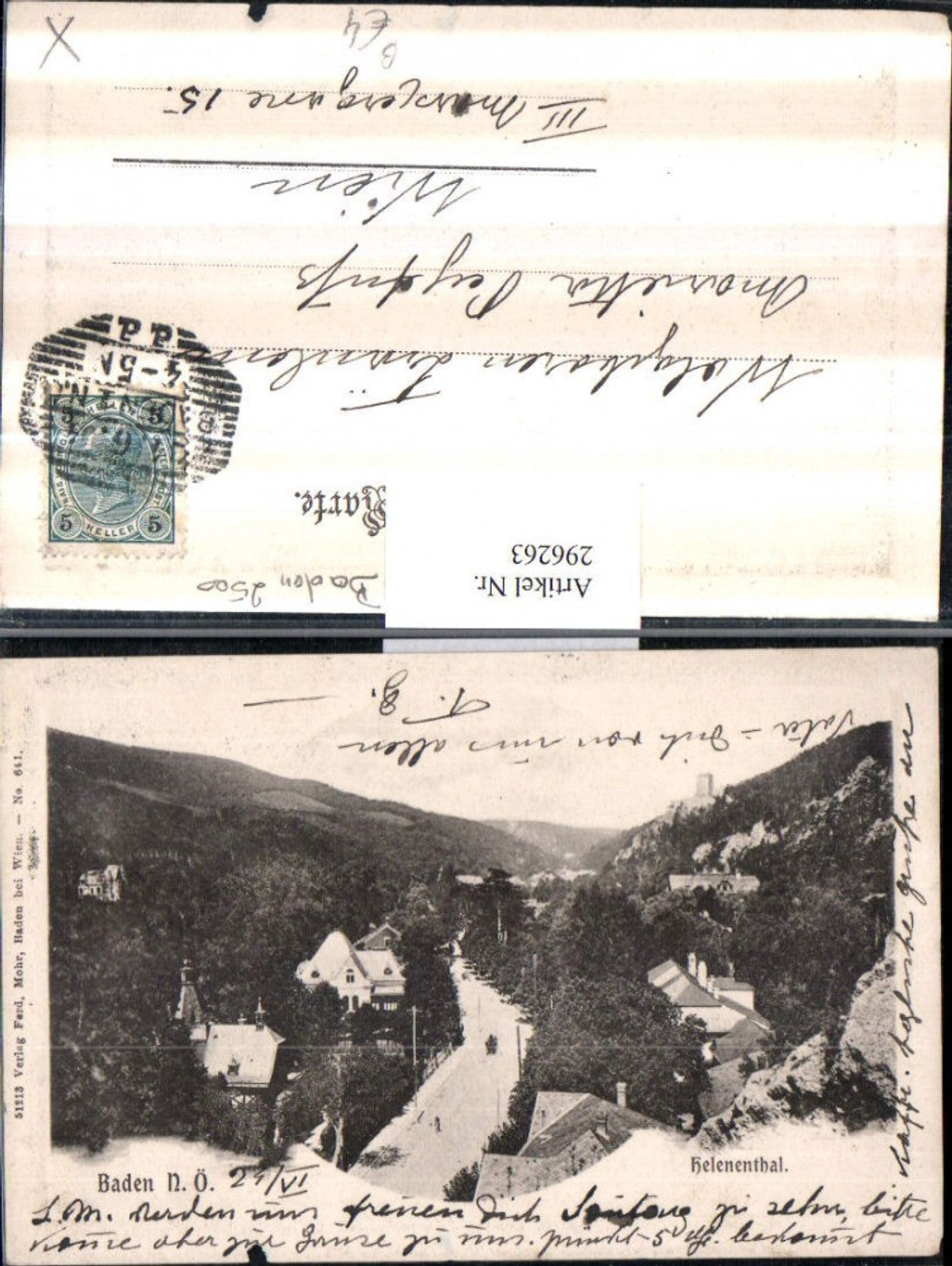 296263,Baden Helenental Teilansicht