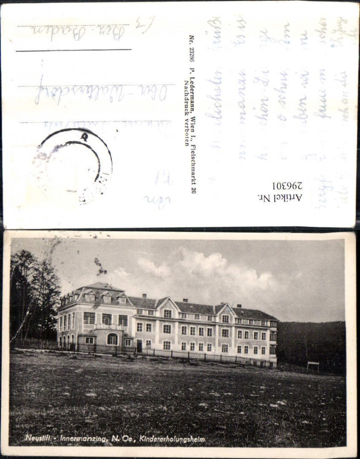 296301,Neustift Innermanzing Kindererholungsheim Gebäude