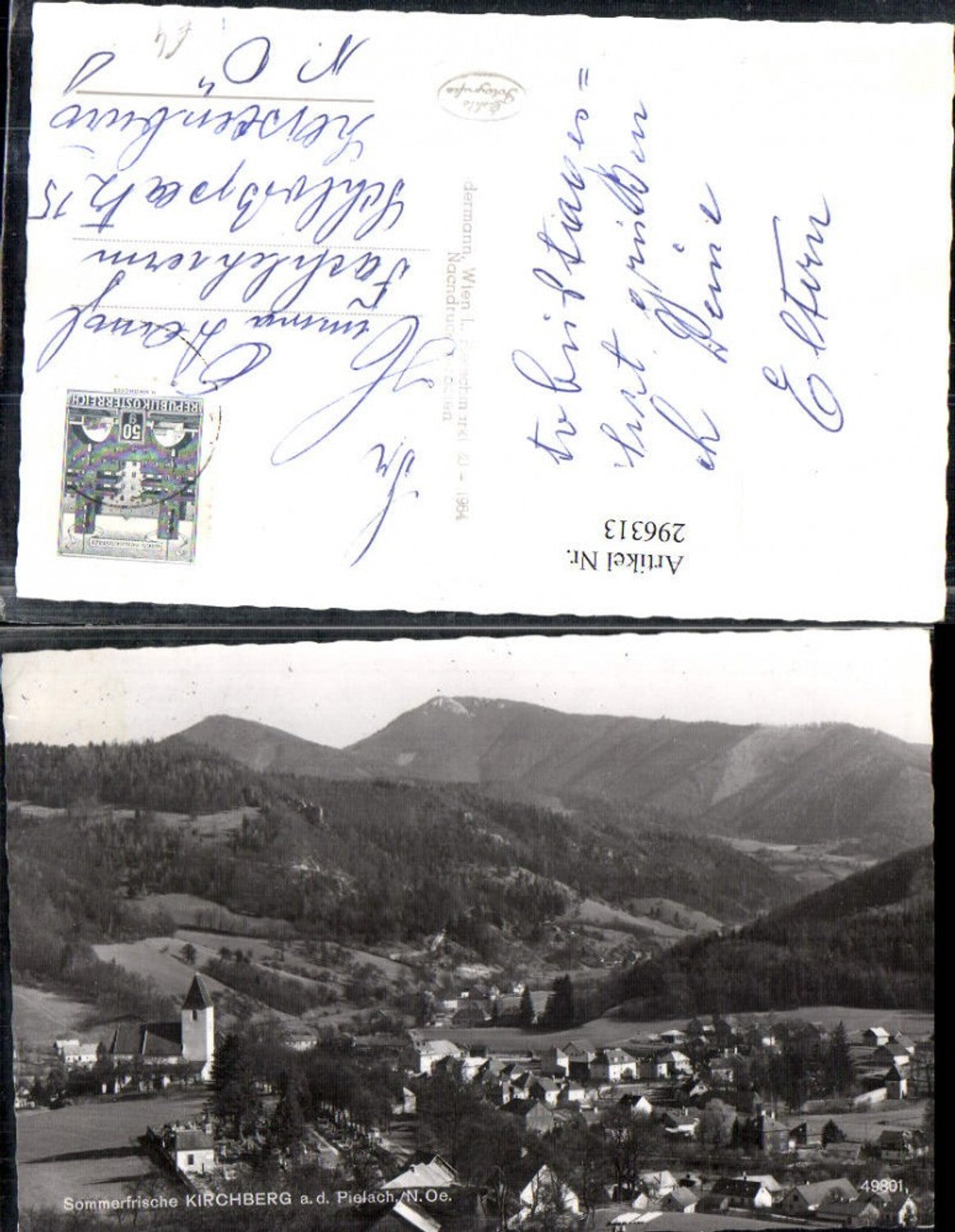 296313,Kirchberg an d. Pielach Totale Bergkulisse