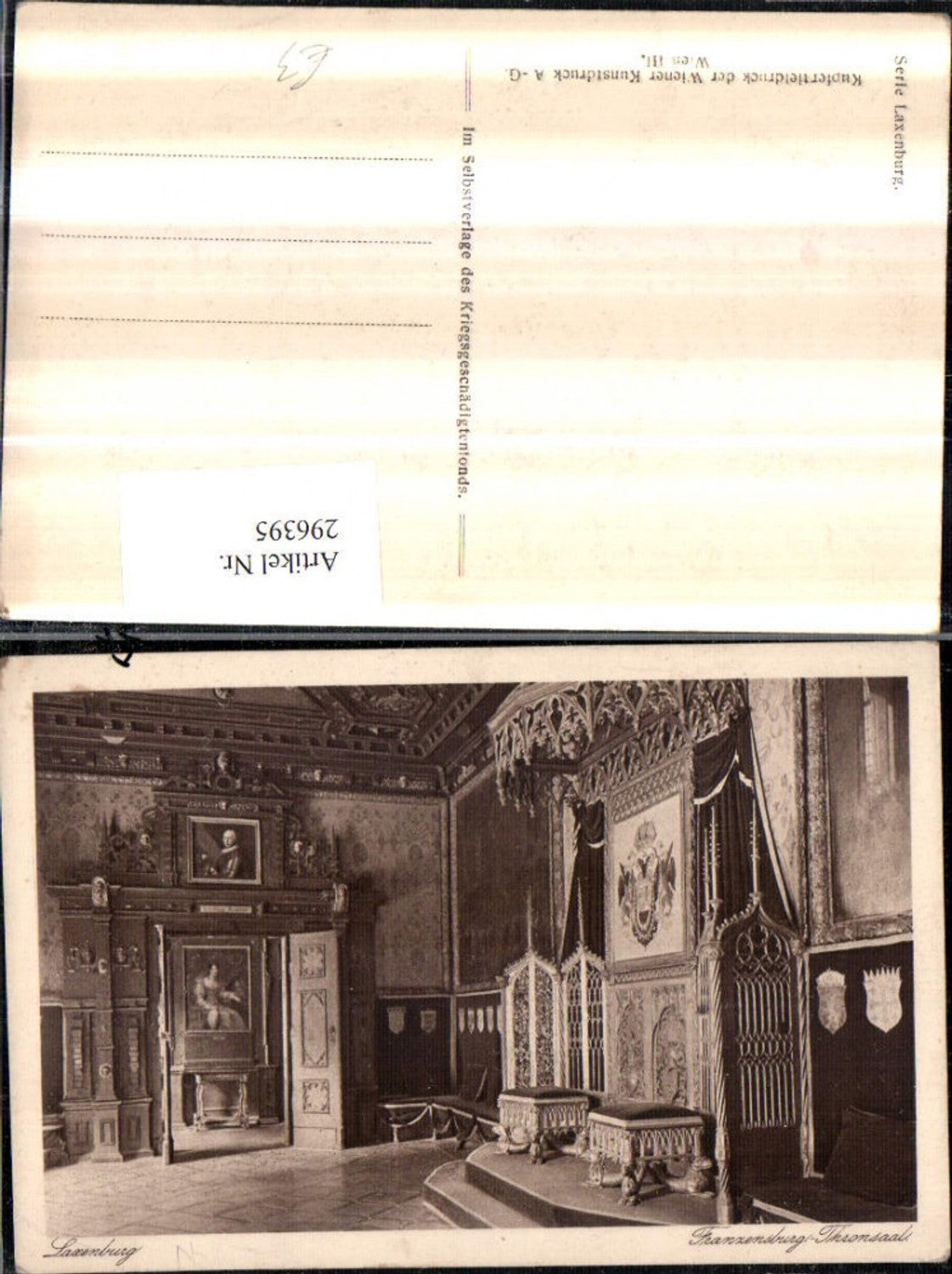 296395,Laxenburg Franzensburg Thronsaal Innenansicht
