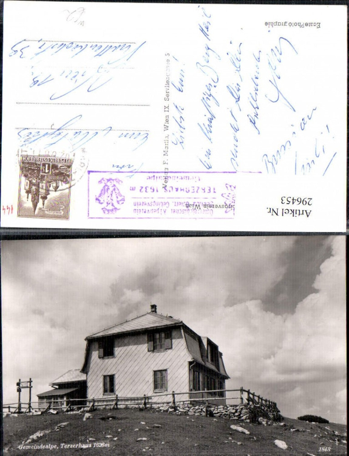 296453,Gemeindealpe Terzerhaus Berghütte b. Mitterbach