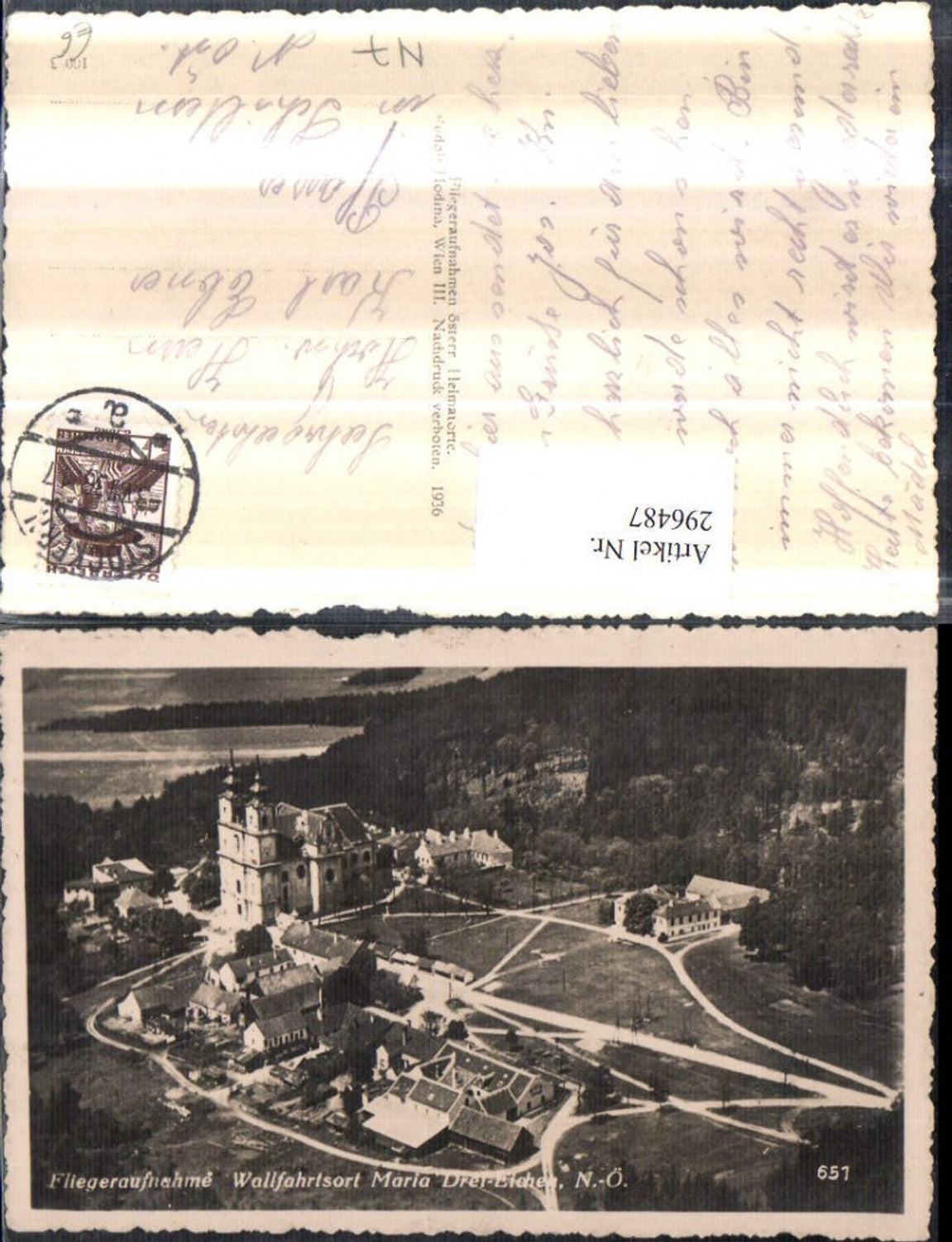 296487,Maria Dreieichen Totale Kirche Fliegeraufnahme