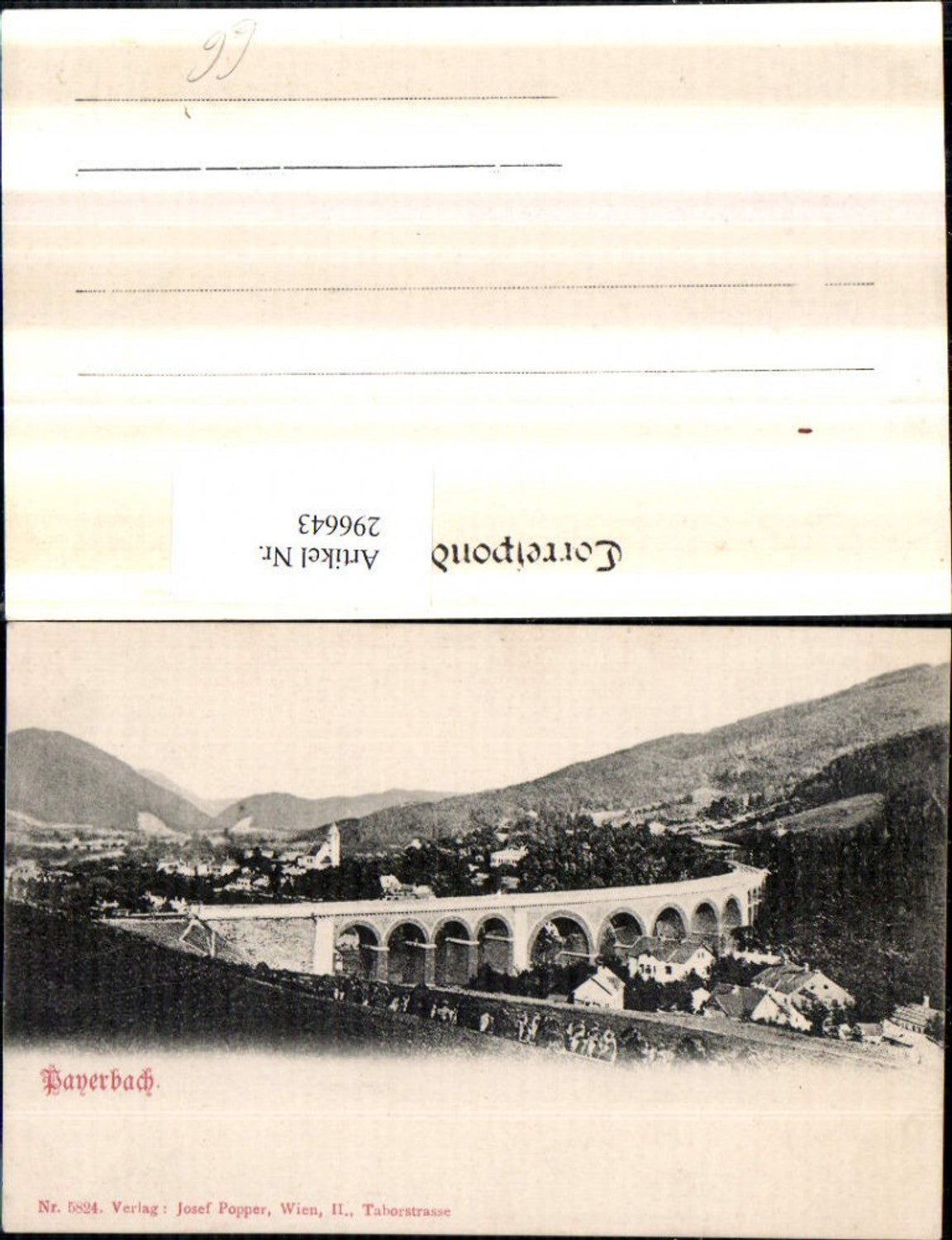 296643,Payerbach Totale Viadukt Brücke