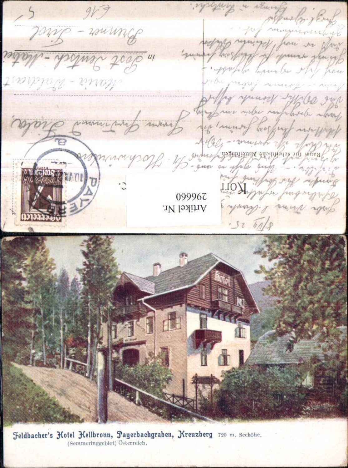 296660,Payerbachgraben Kreuzberg Feldbachers Hotel Hellbronn