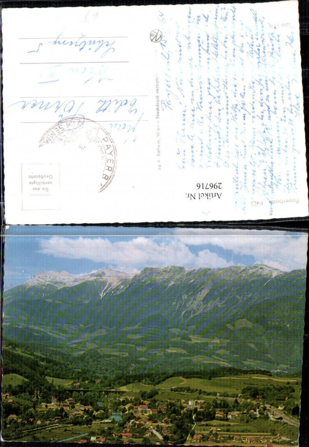 296716,Payerbach Totale Bergkulisse