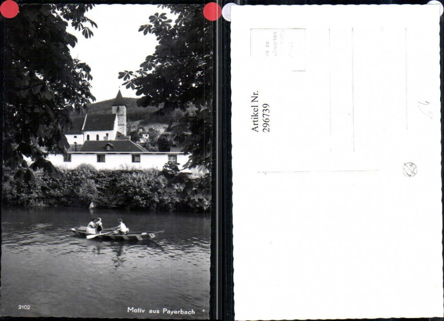 296739,Payerbach Motiv Kirche Ruderboot