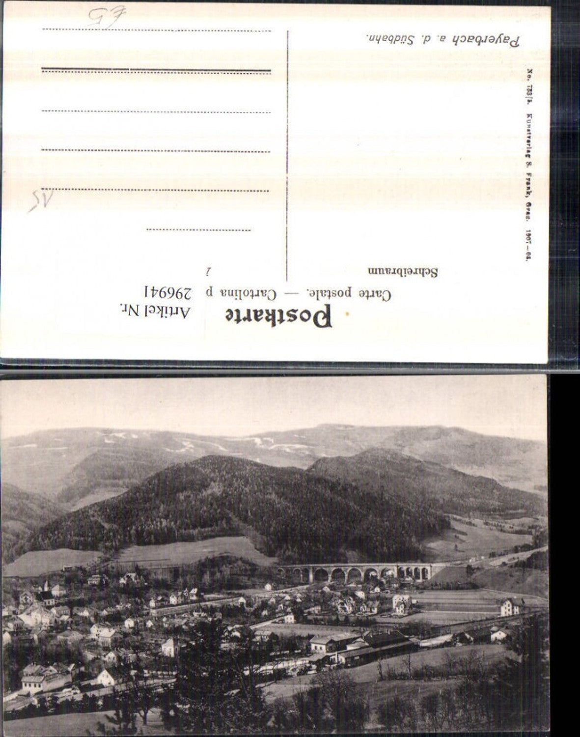 296941,Payerbach an d. Südbahn Totale m. Viadukt
