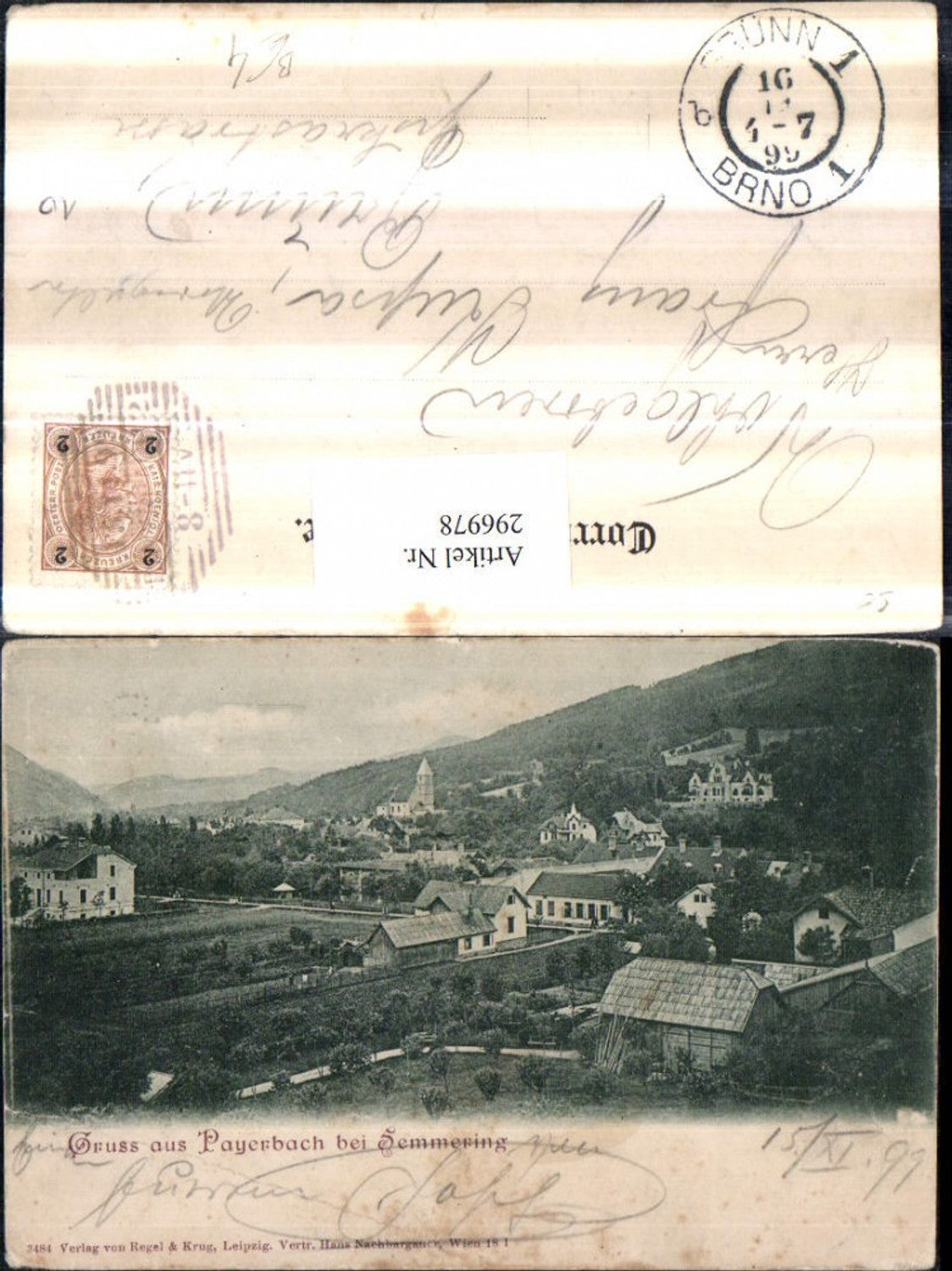 296978, Greetings from Payerbach, Total view near Semmering