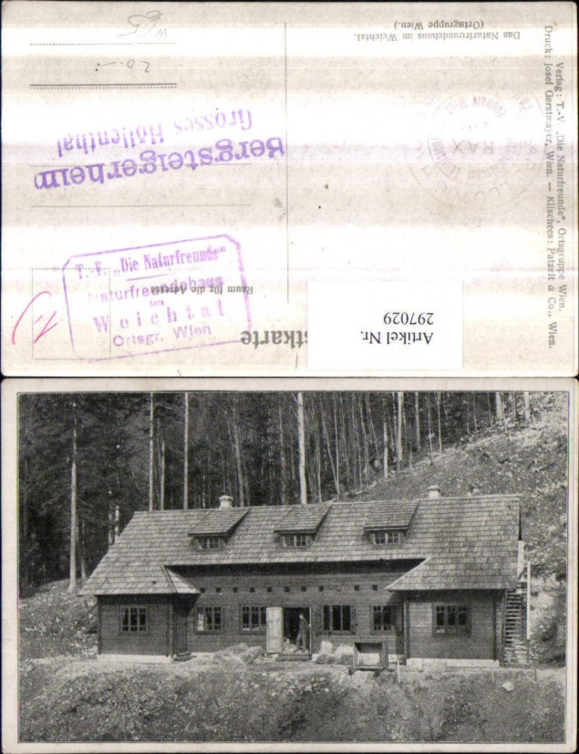 297029,Naturfreundehaus im Weichtal b. Hirschwang