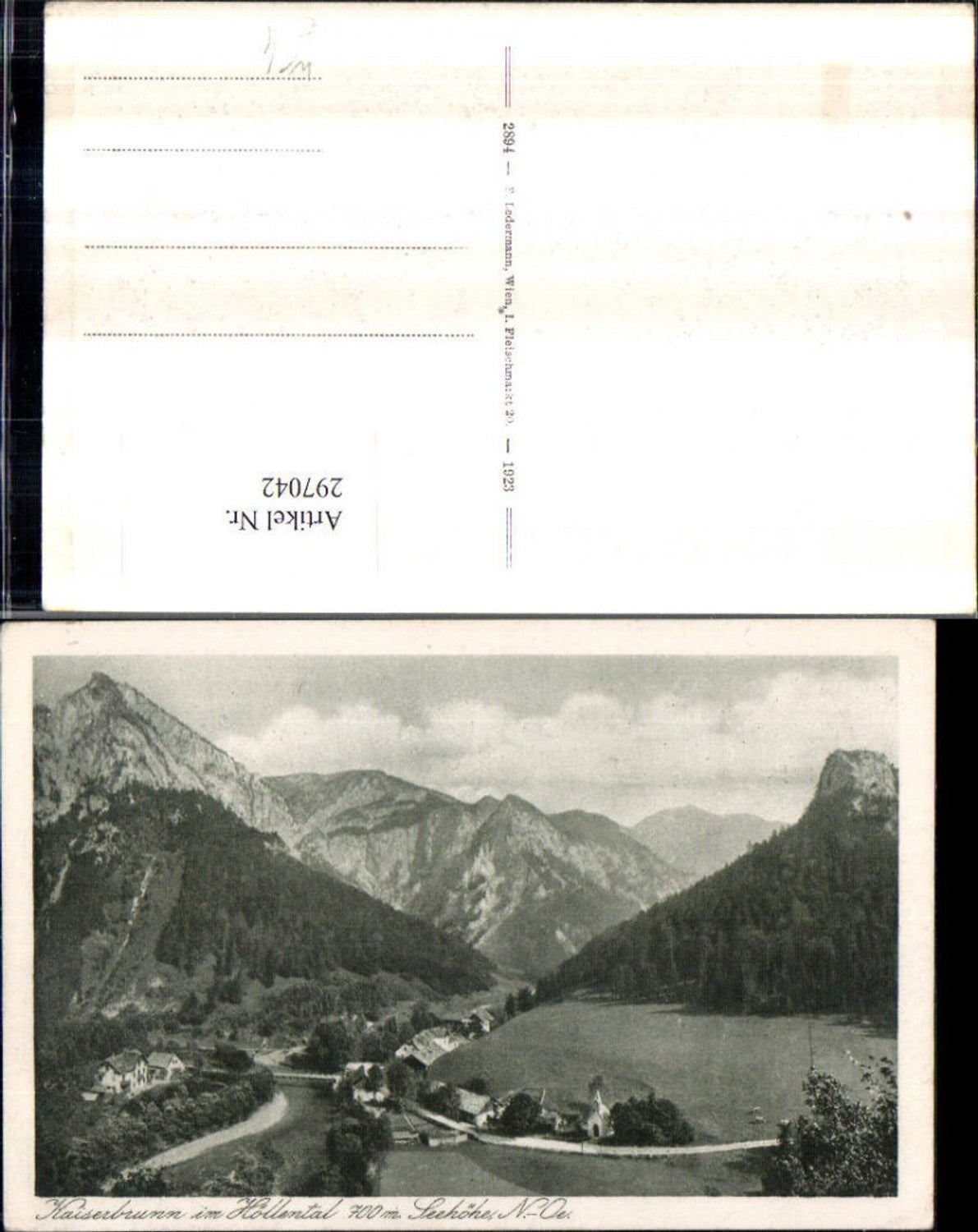 297042,Kaiserbrunn im Höllental Totale Bergkulisse b. Schwarzau