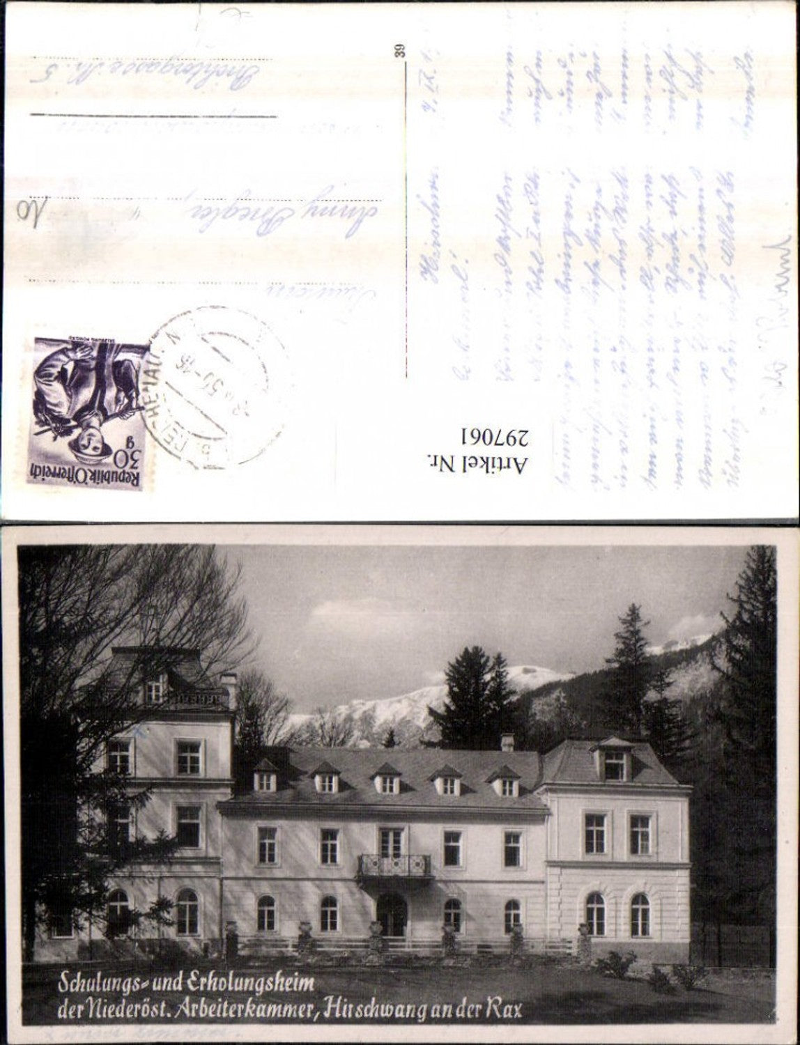 297061,Hirschwang an d. Rax Schulungs- u. Erholungsheim