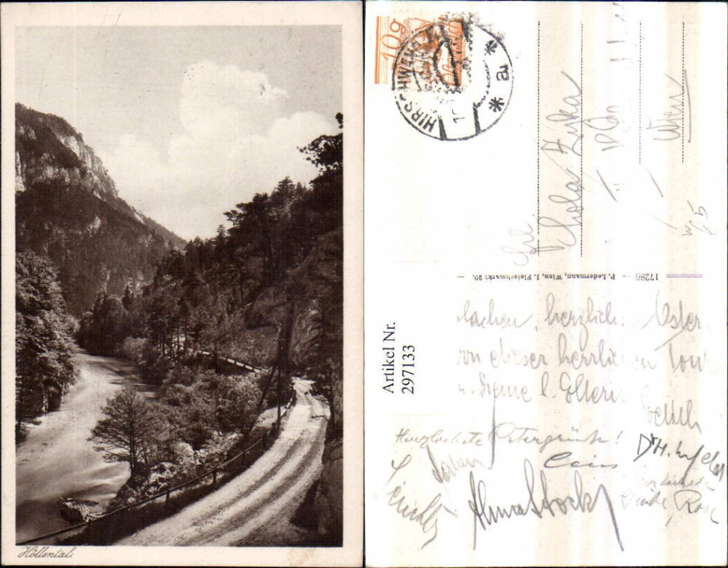 297133,Höllental Partie Straße b. Hirschwang Naßwald Schwarzau im Gebirge