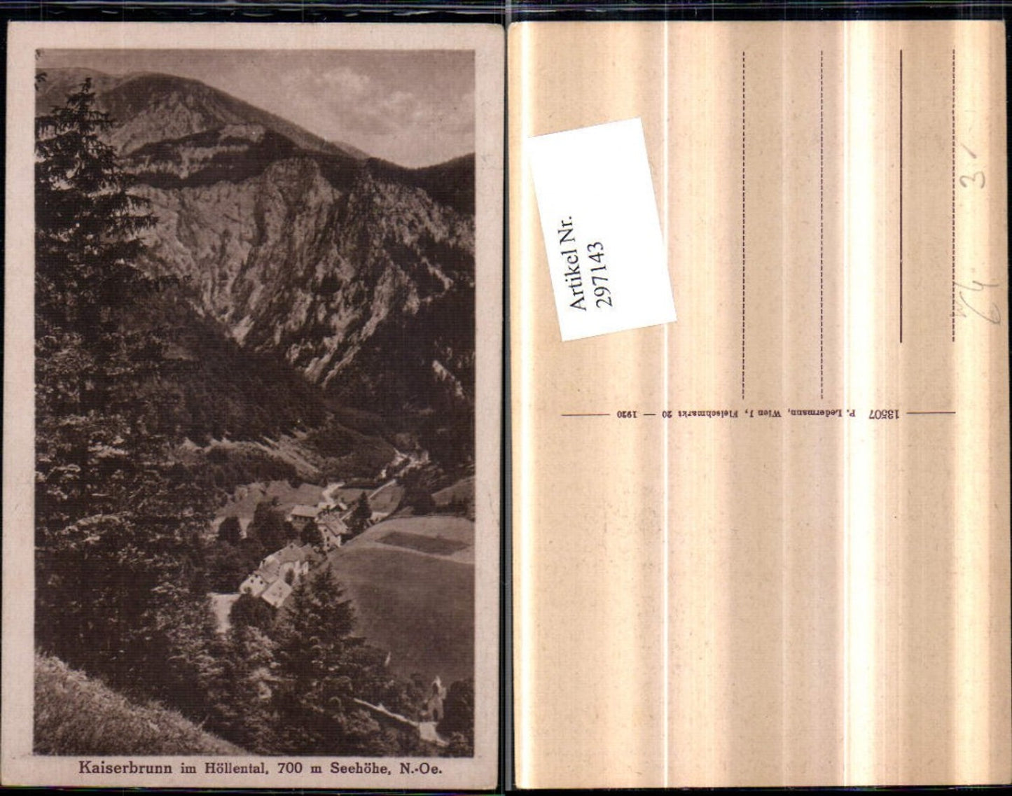 297143,Kaiserbrunn im Höllental Totale Bergkulisse b. Reichenau