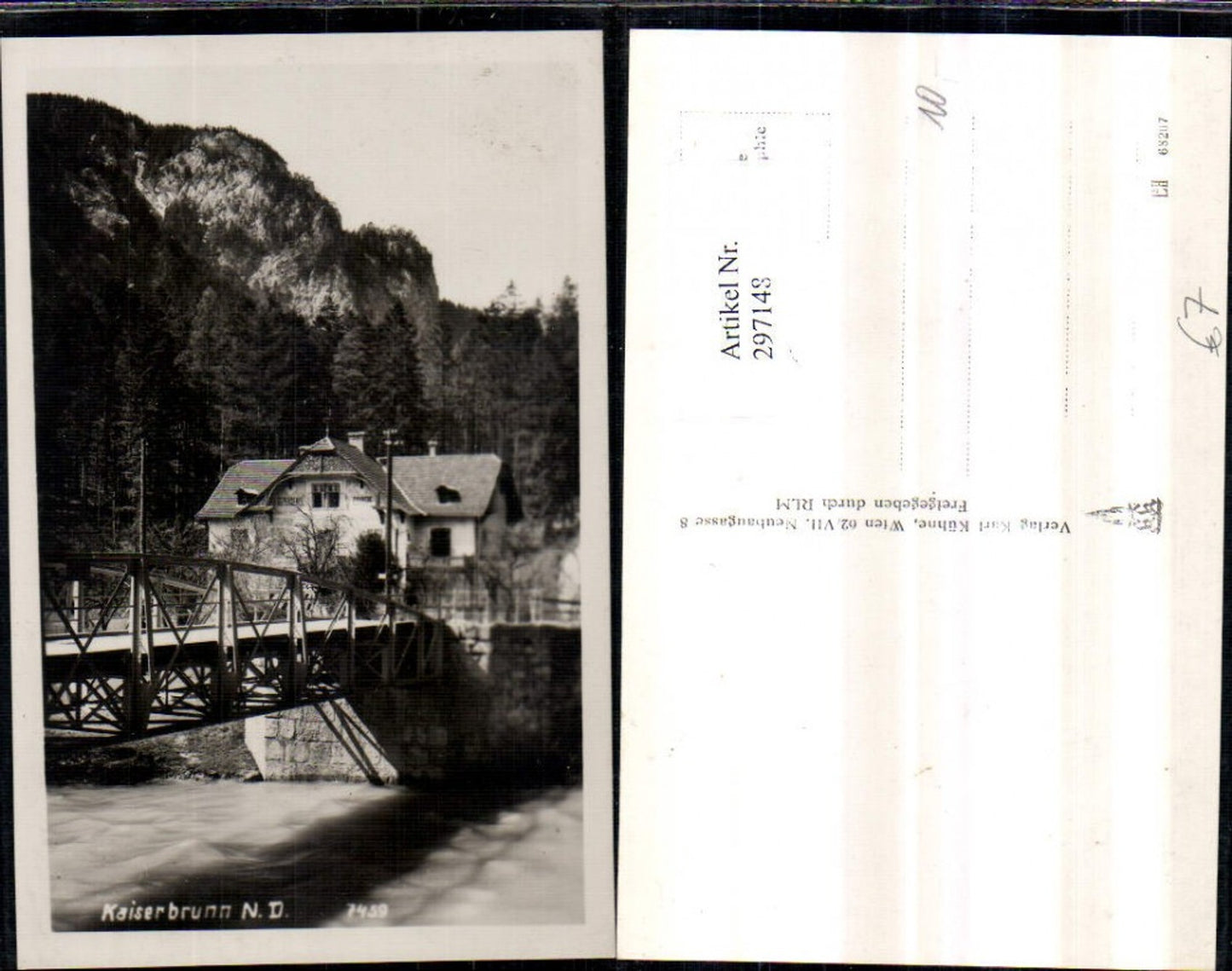 297148, Kaiserbrunn Dependance Brücke b. Reichenau
