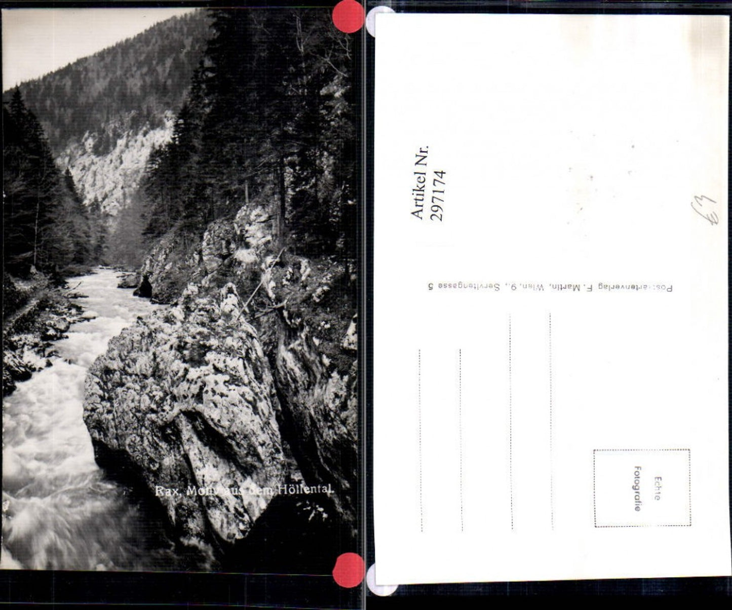 297174,Rax Motiv aus dem Höllental Wildbach b. Naßwald Schwarzau