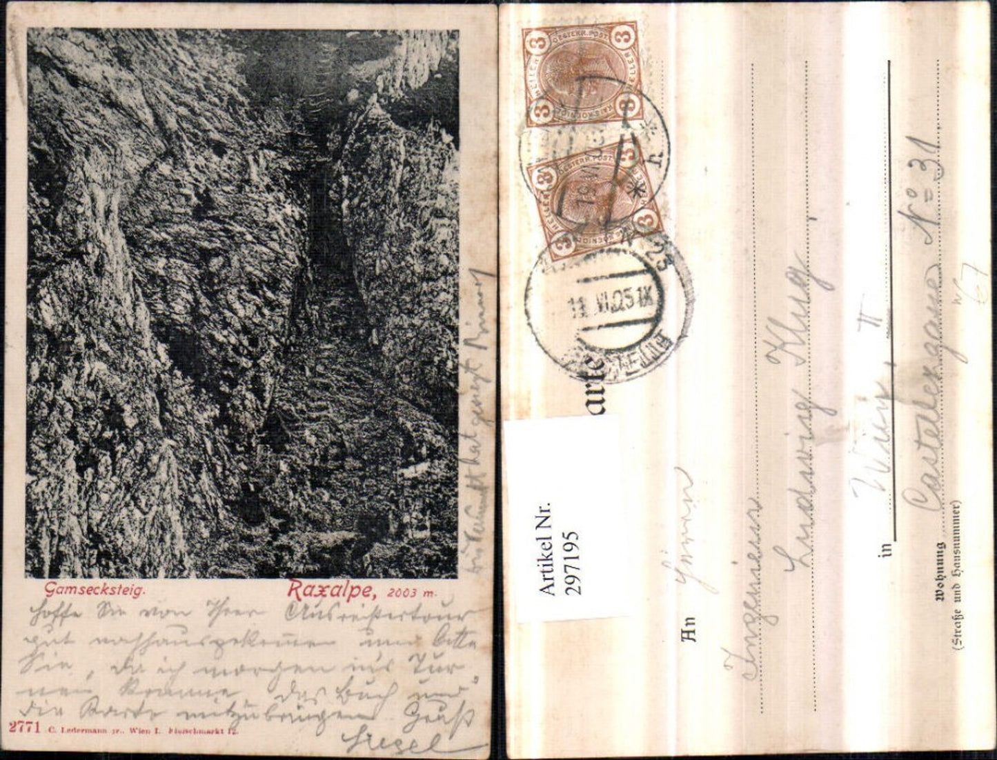297195, Raxalpe Gamsecksteig near Reichenau