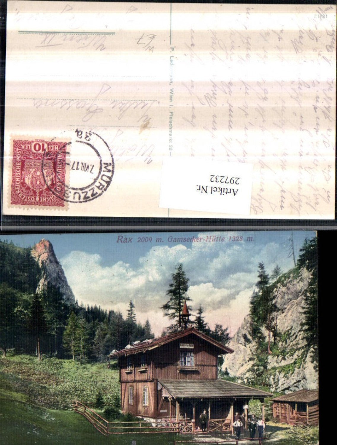 297232,Raxalpe Gamsecker-Hütte b. Schwarzau im Gebirge