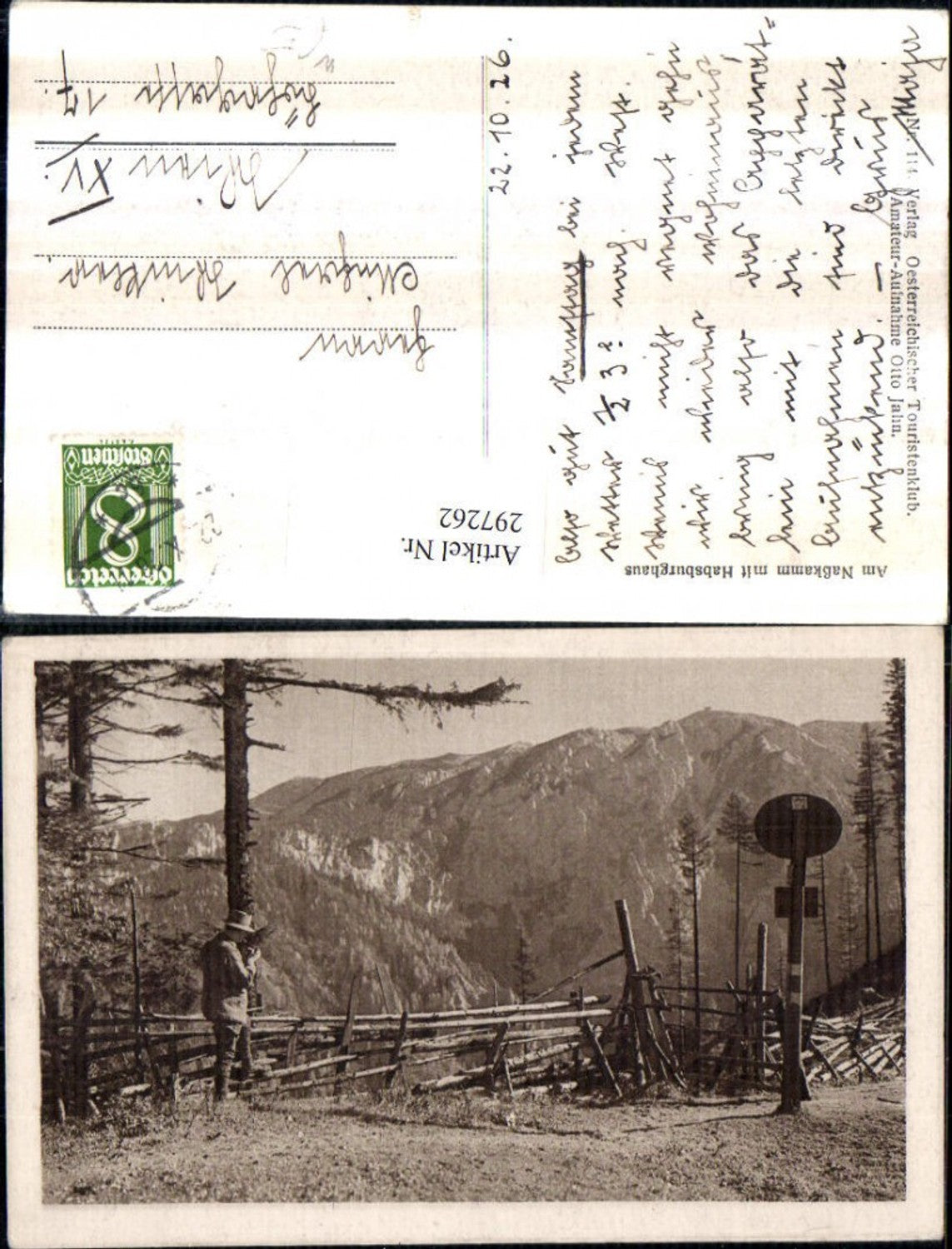 297262,Am Nasskamm m. Habsburghaus Bergkulisse b. Schwarzau