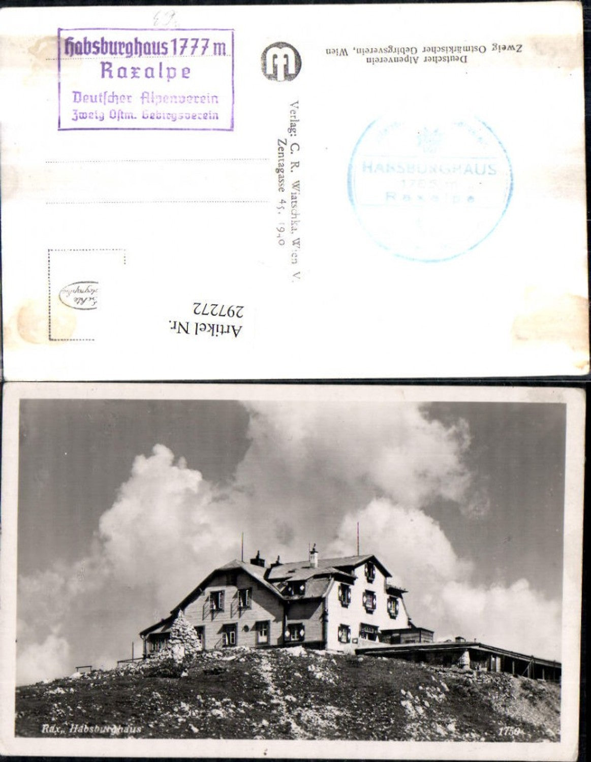 297272,Rax Habsburghaus Berghütte b. Hirschwang Schwarzau